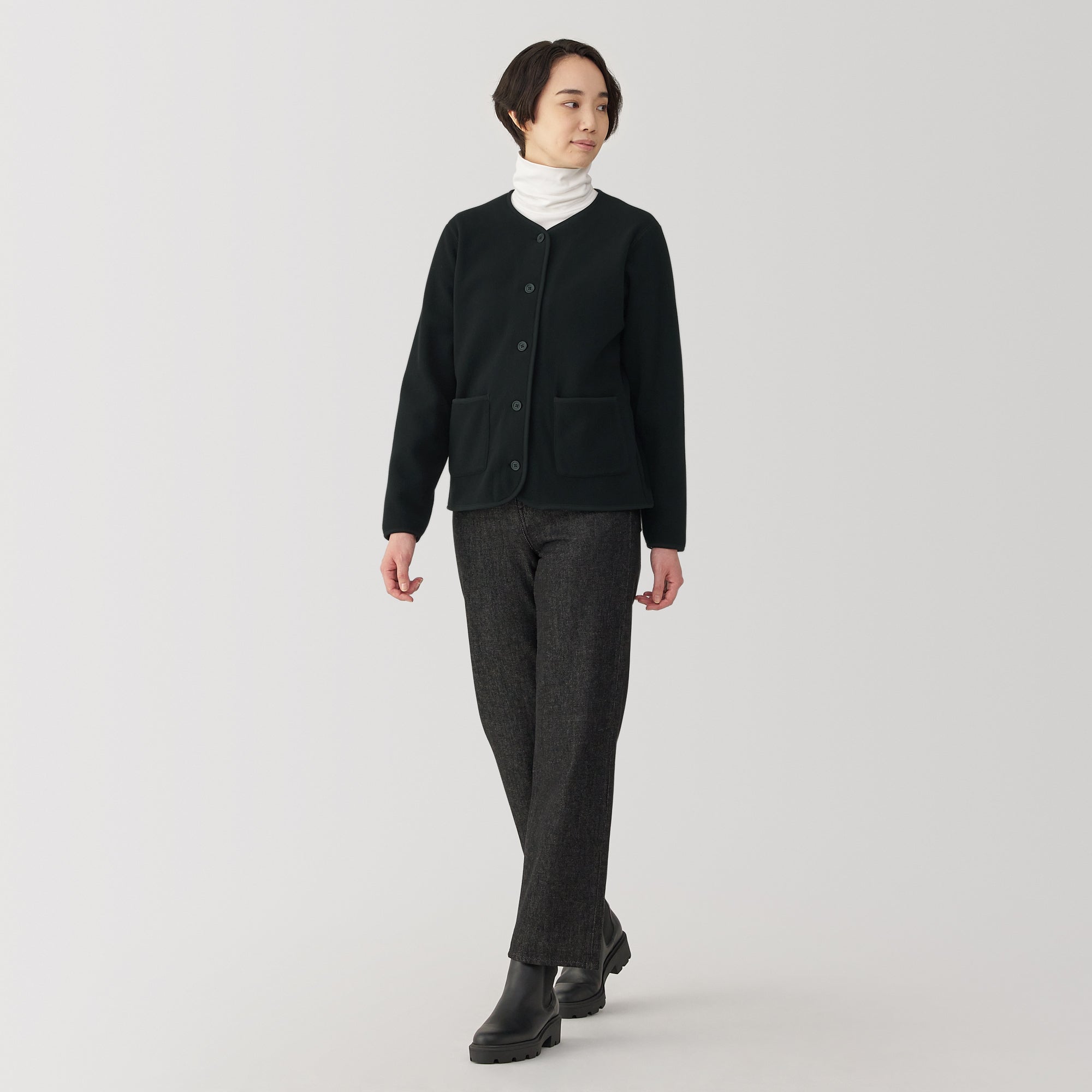 Recyclable Fleece Cardigan