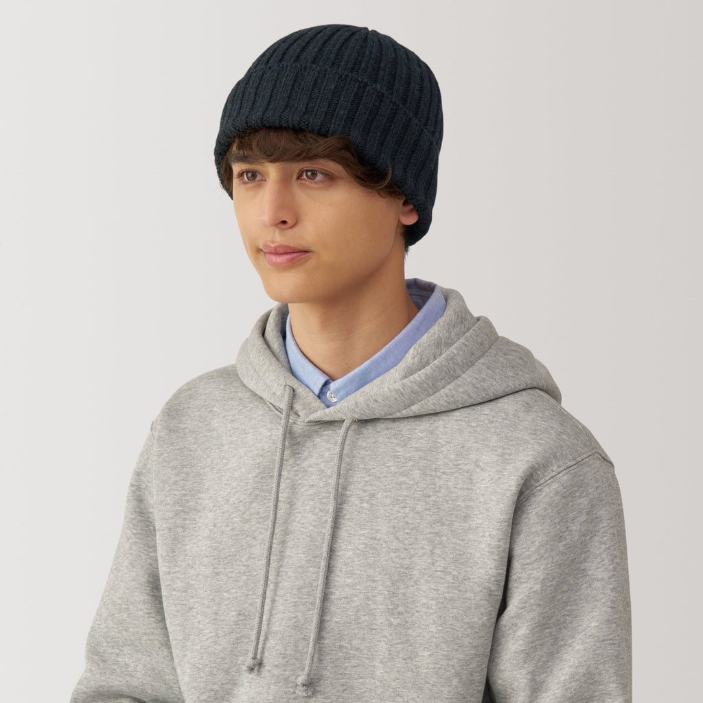 Wool Ribbed Beanie