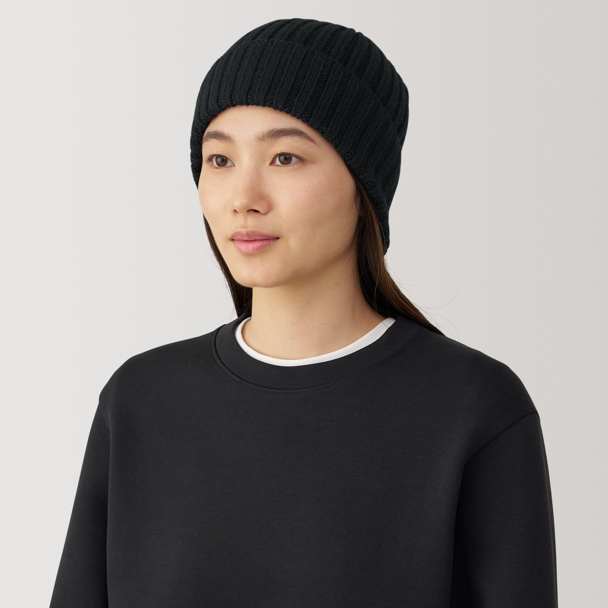 Wool Ribbed Beanie