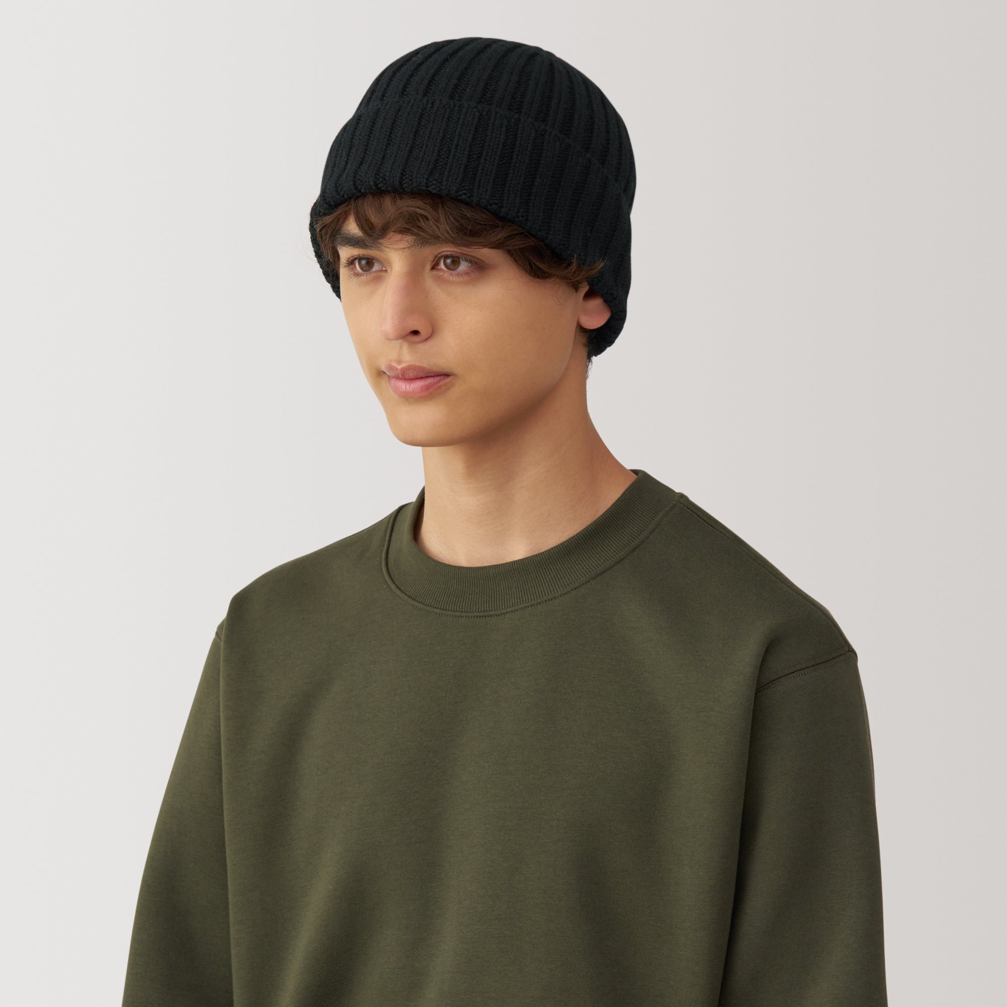 Wool Ribbed Beanie