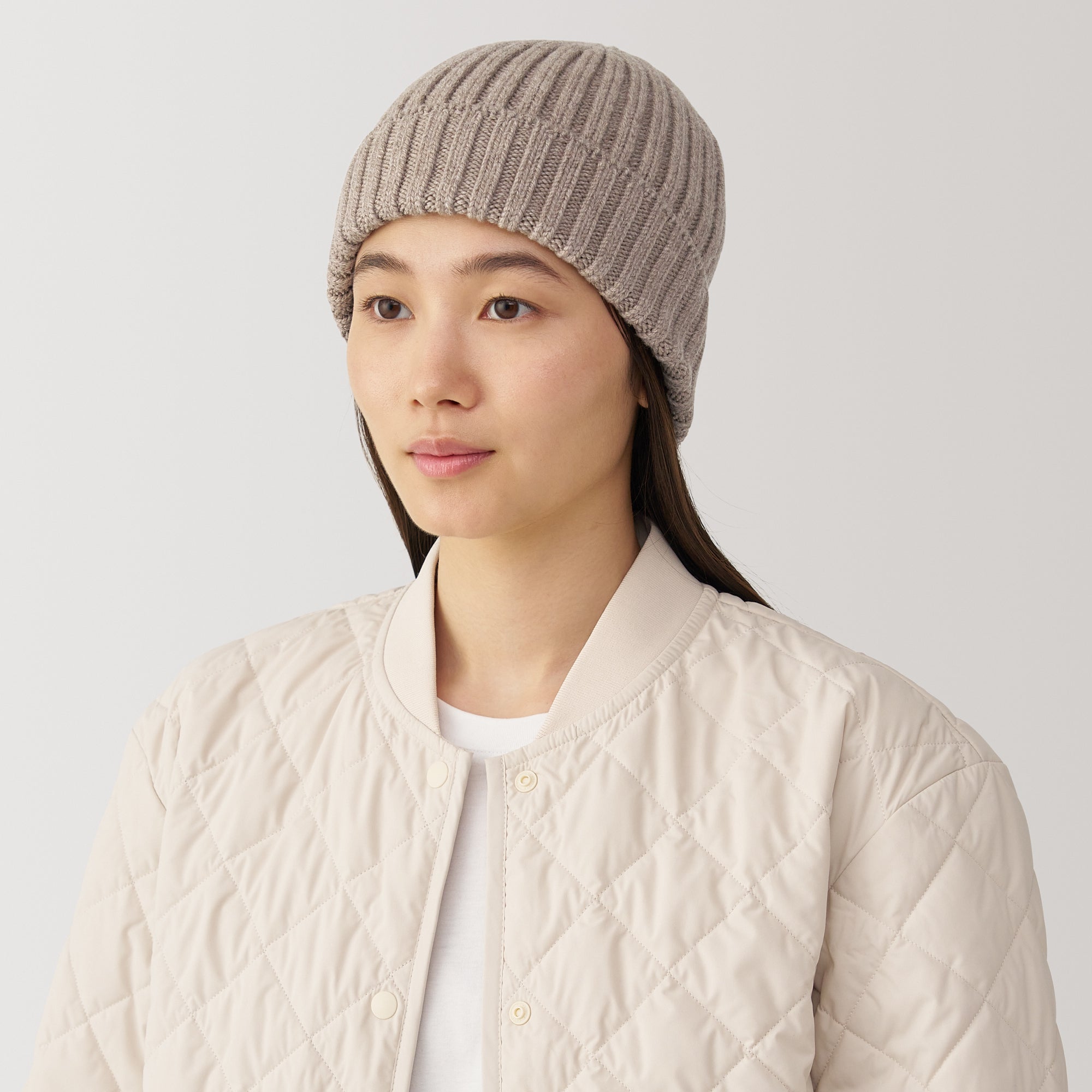 Wool Ribbed Beanie