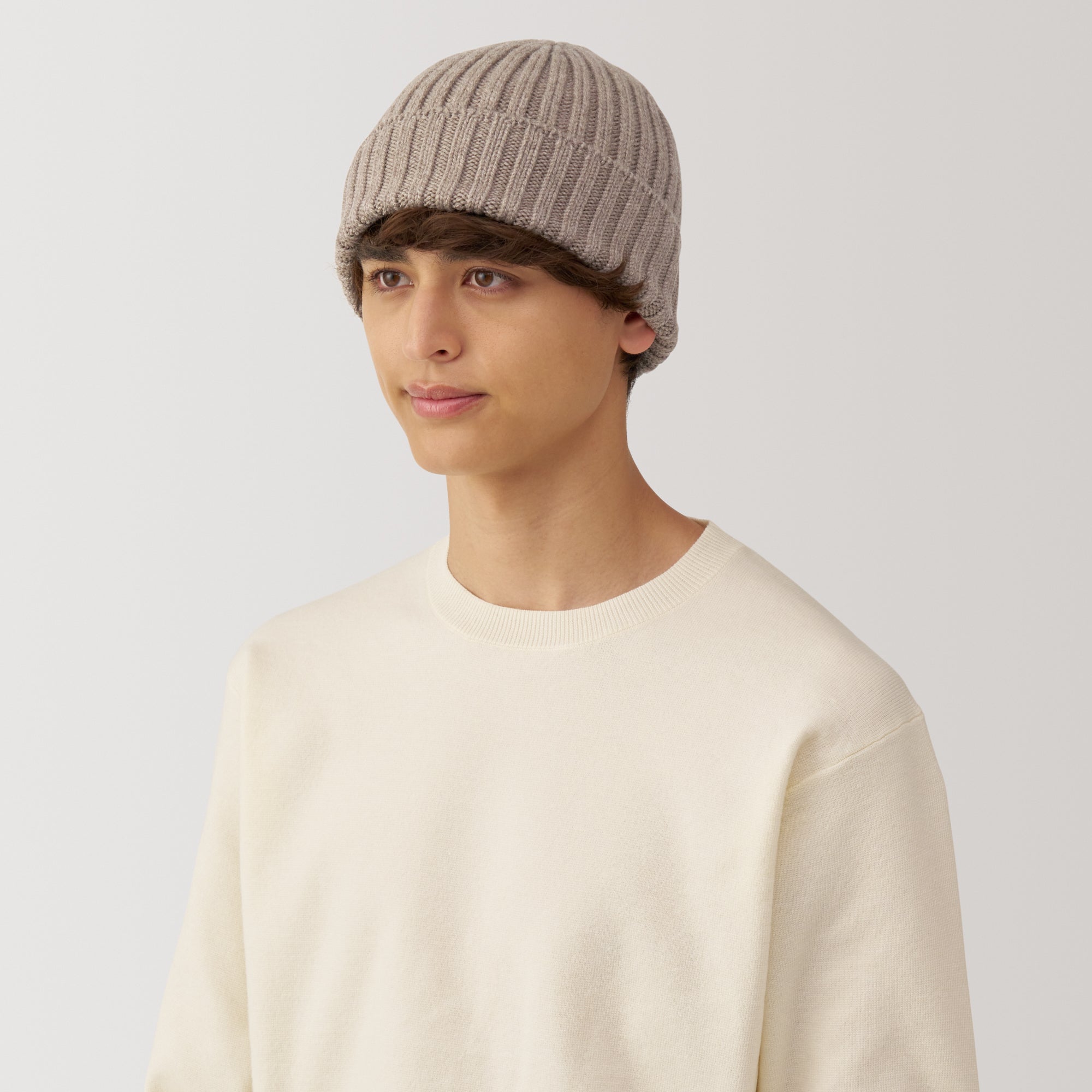Wool Ribbed Beanie