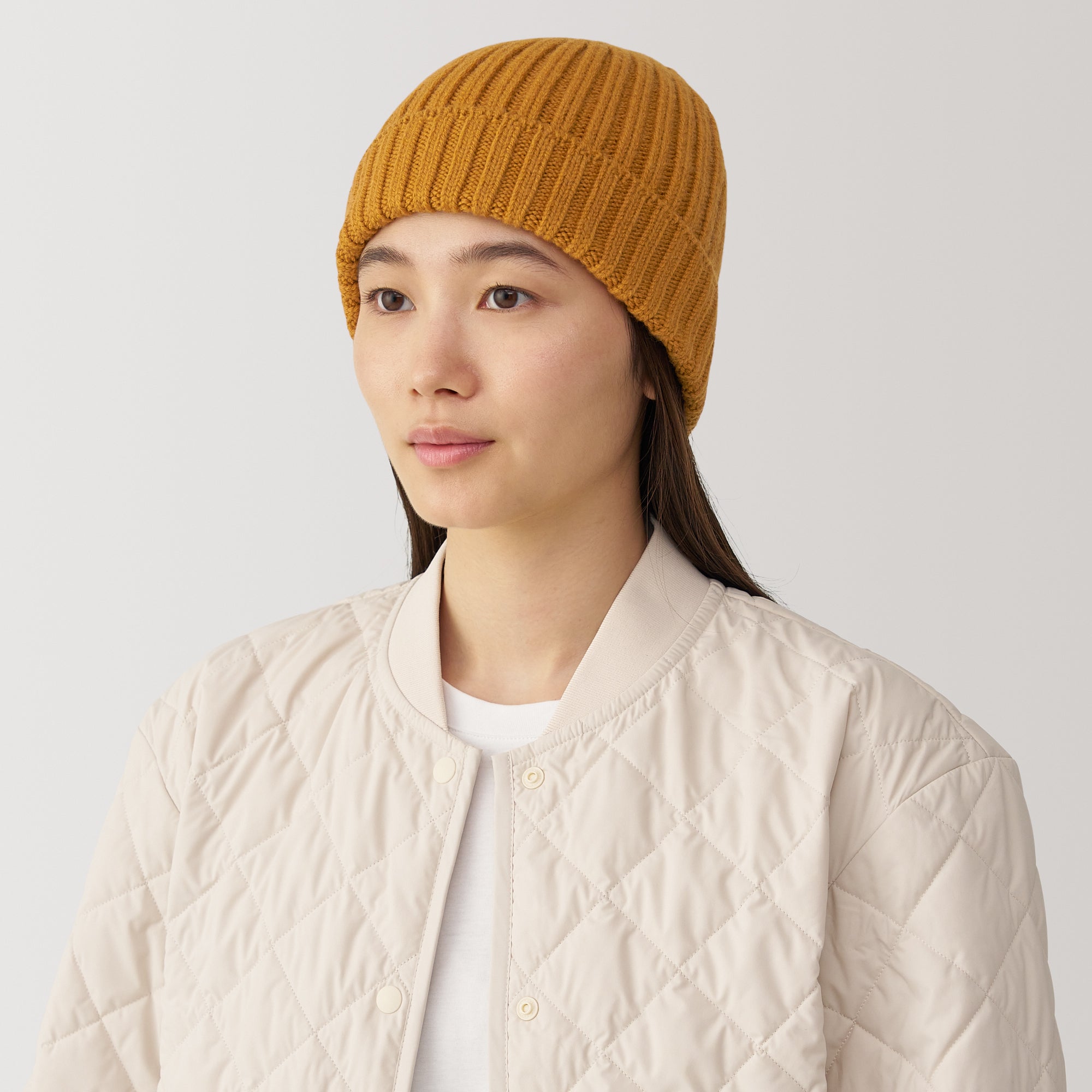Wool Ribbed Beanie