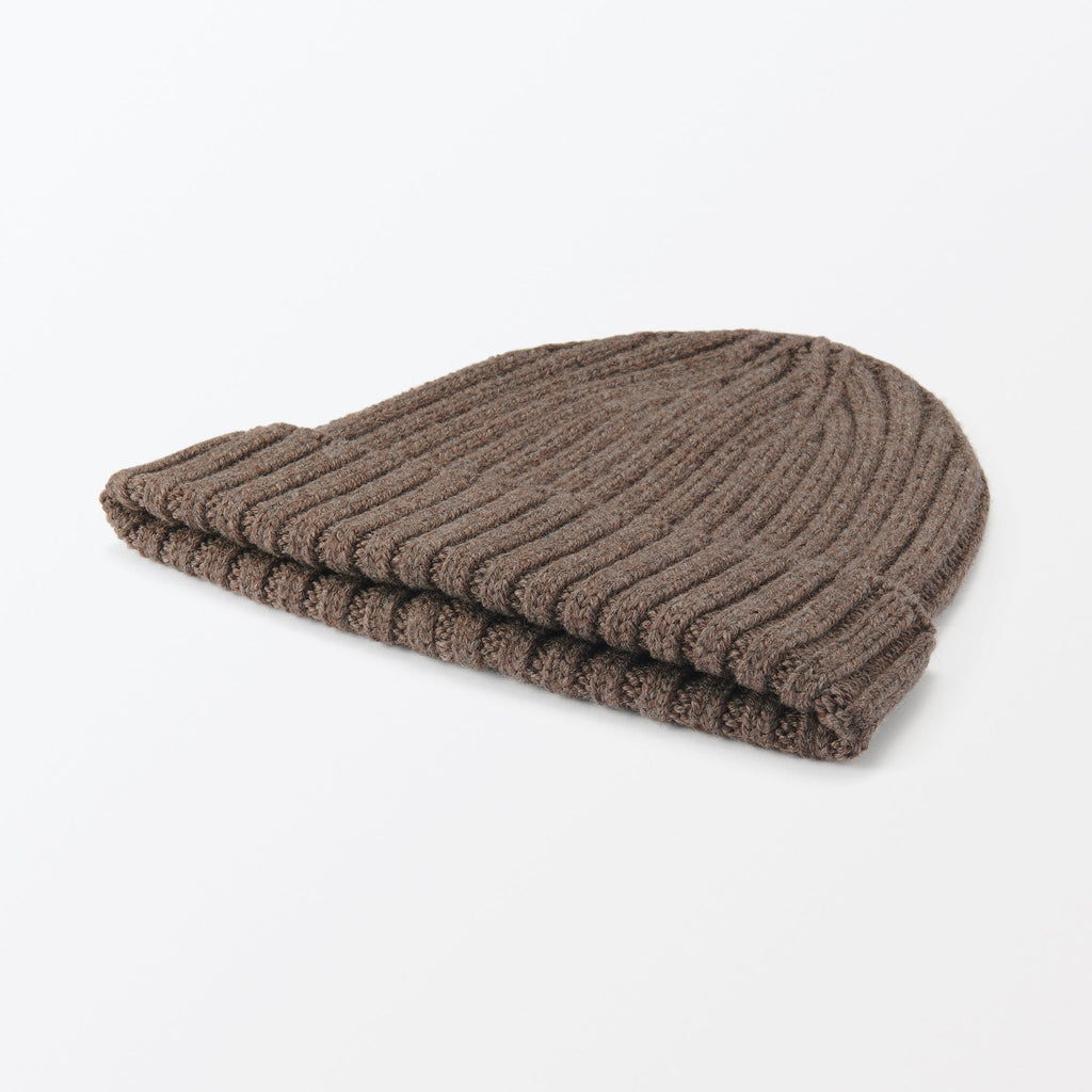 Wool Ribbed Beanie