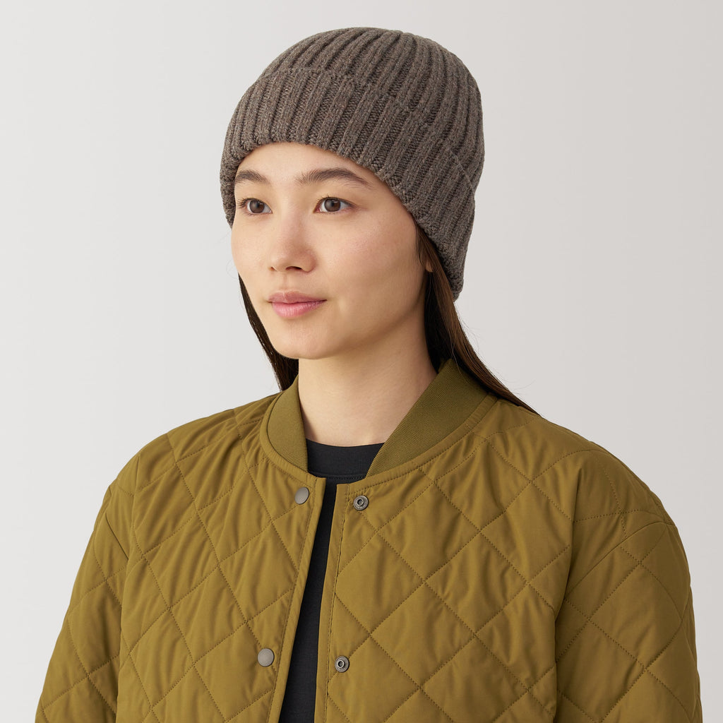 Wool Ribbed Beanie