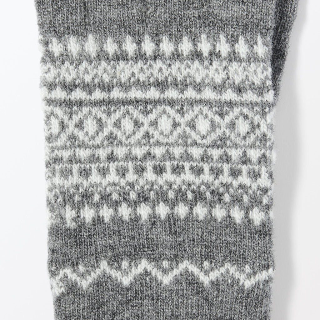 Wool Blend Patterned Touchscreen Gloves