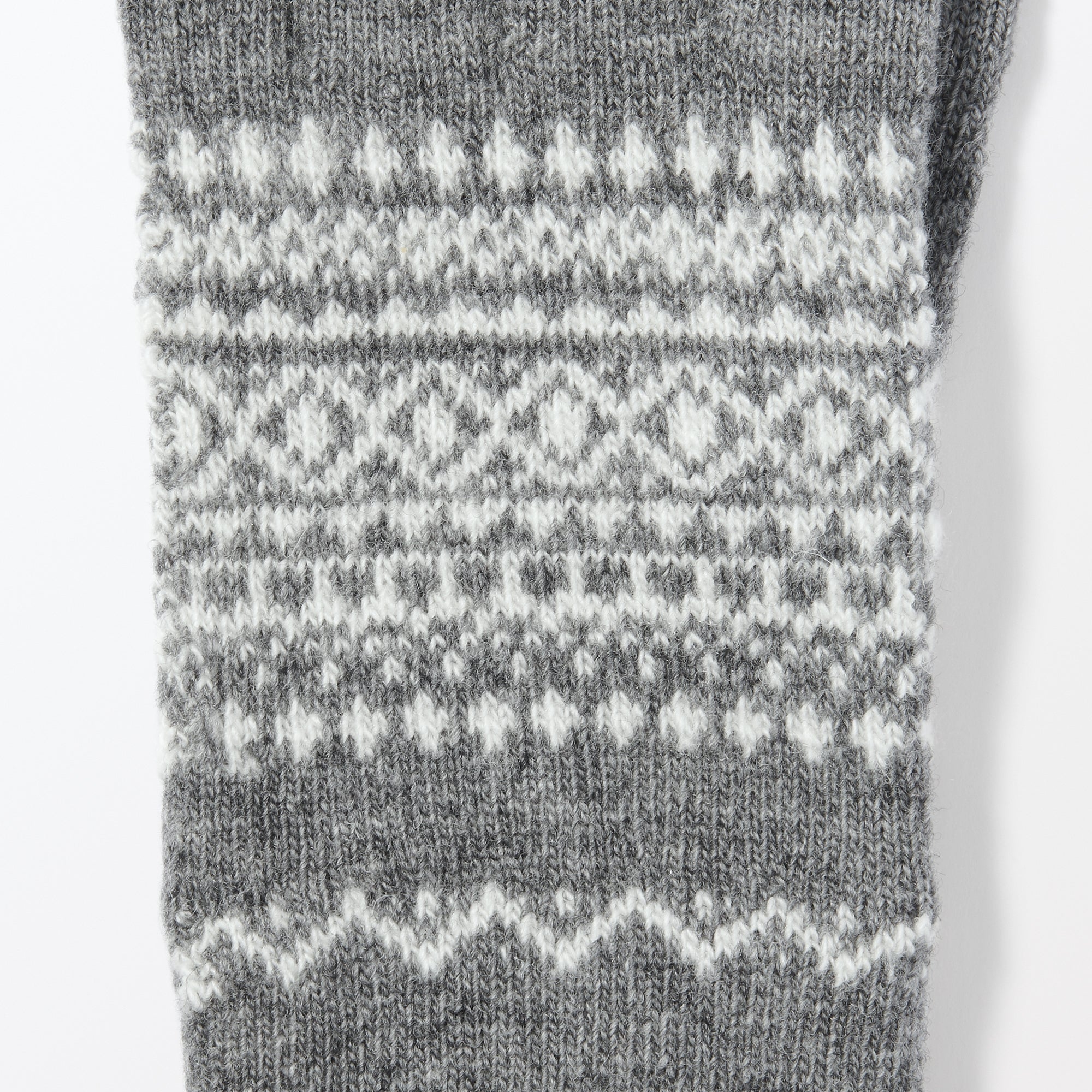 Wool Blend Patterned Touchscreen Gloves