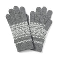Wool Blend Patterned Touchscreen Gloves