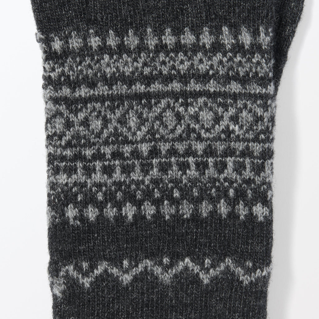 Wool Blend Patterned Touchscreen Gloves