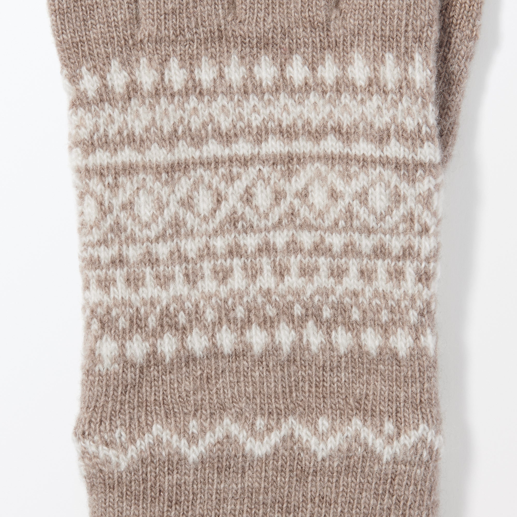Wool Blend Patterned Touchscreen Gloves