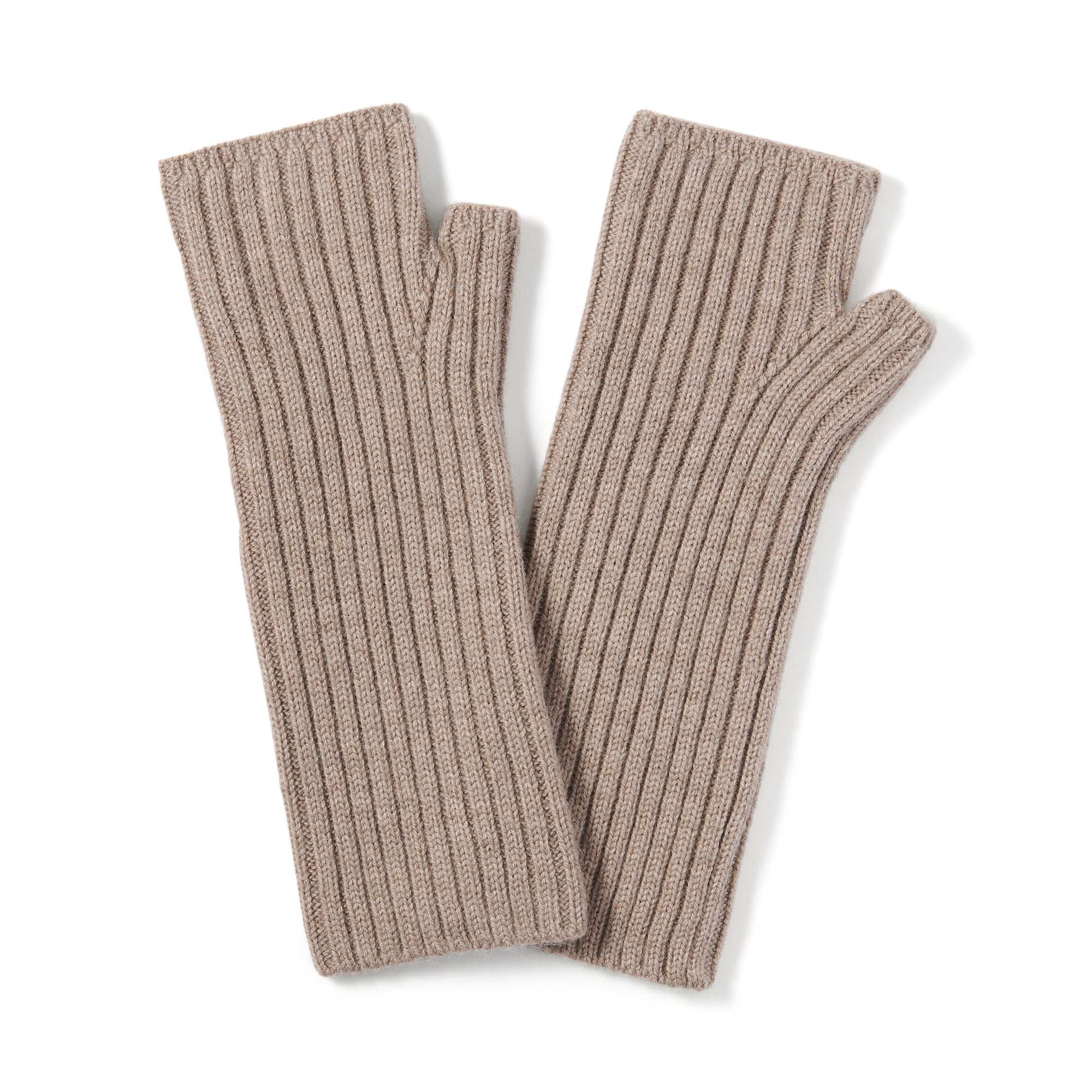 Wool Rib Knit Arm Warmers