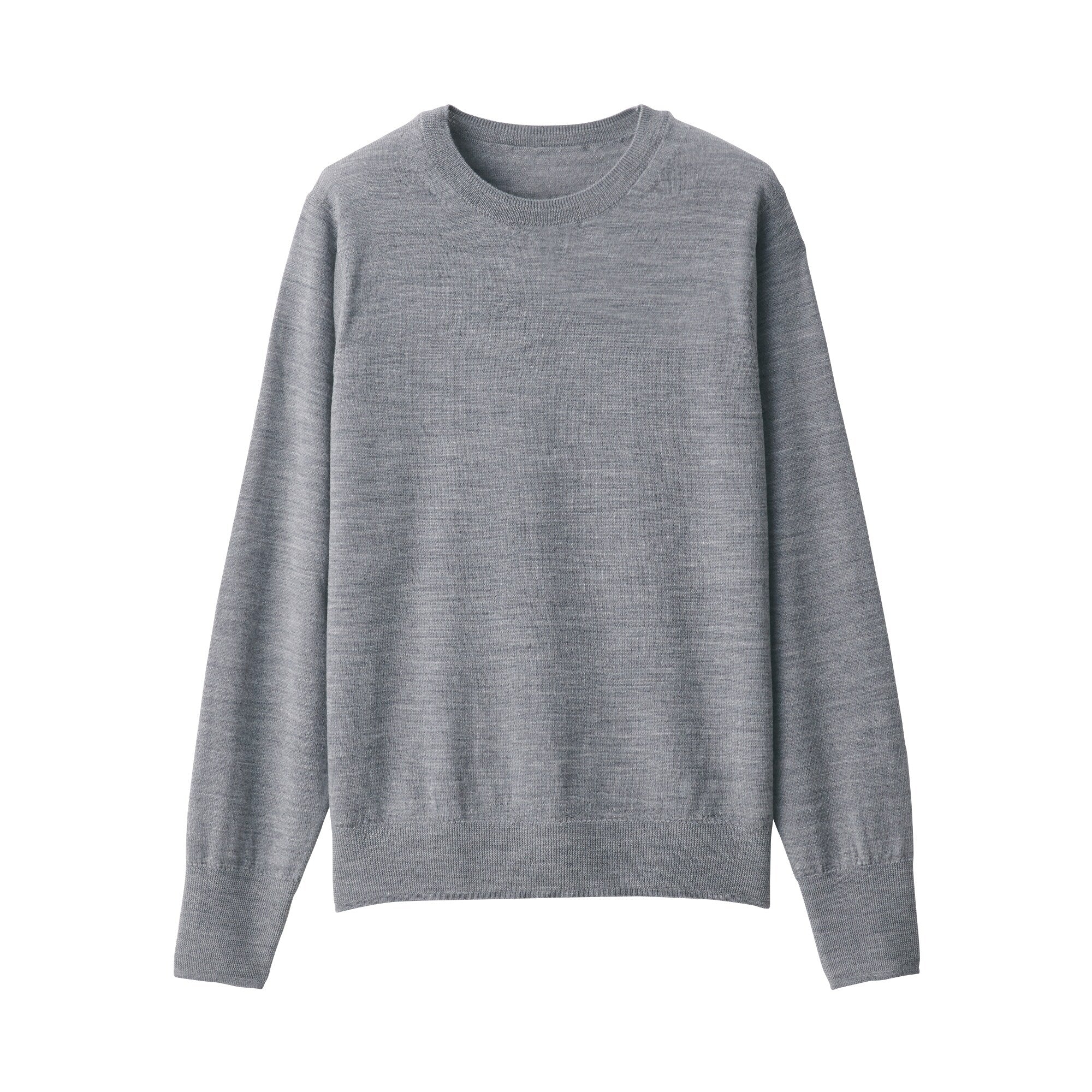 Women's Washable High Gauge Wool Crew Neck Sweater
