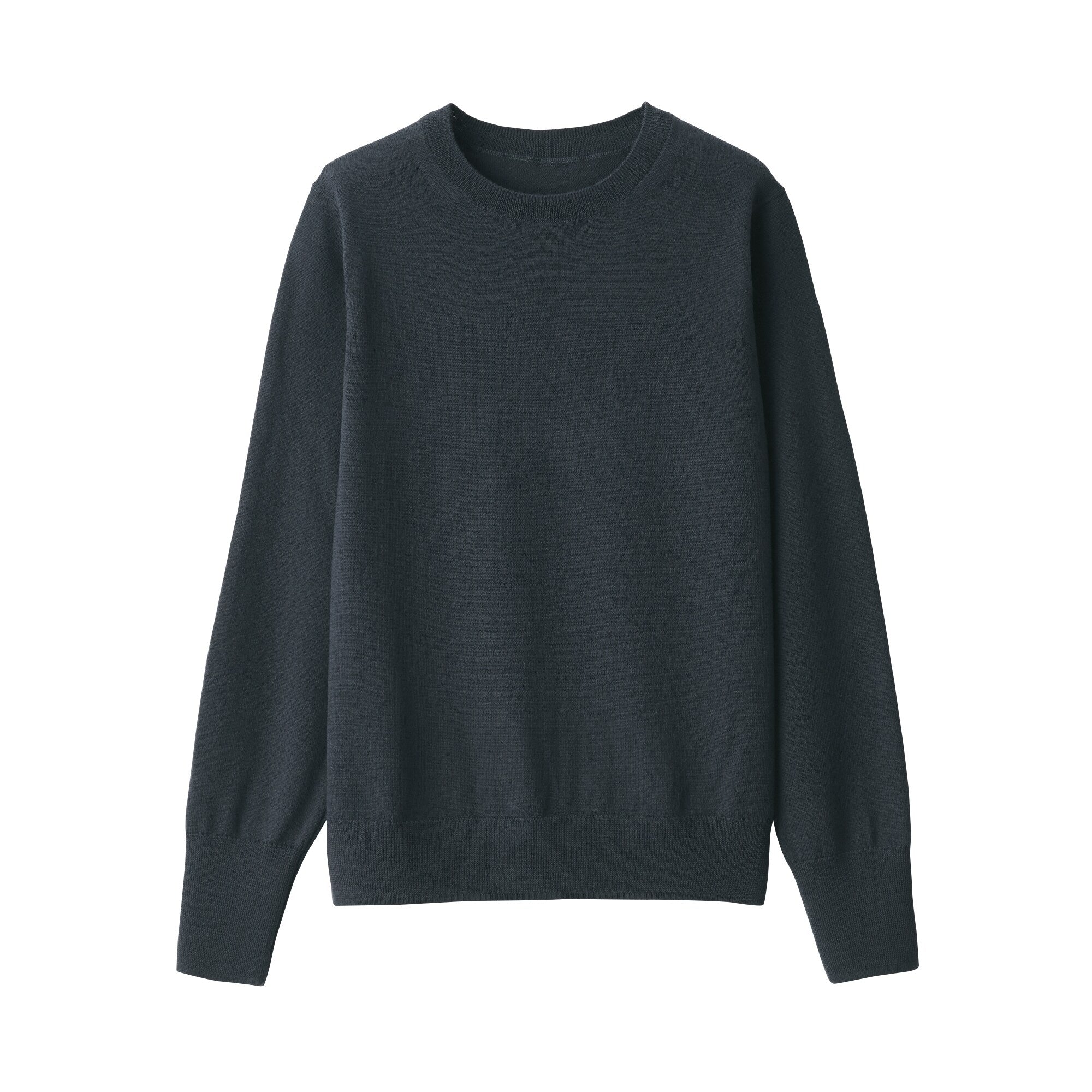 Women's Washable High Gauge Wool Crew Neck Sweater