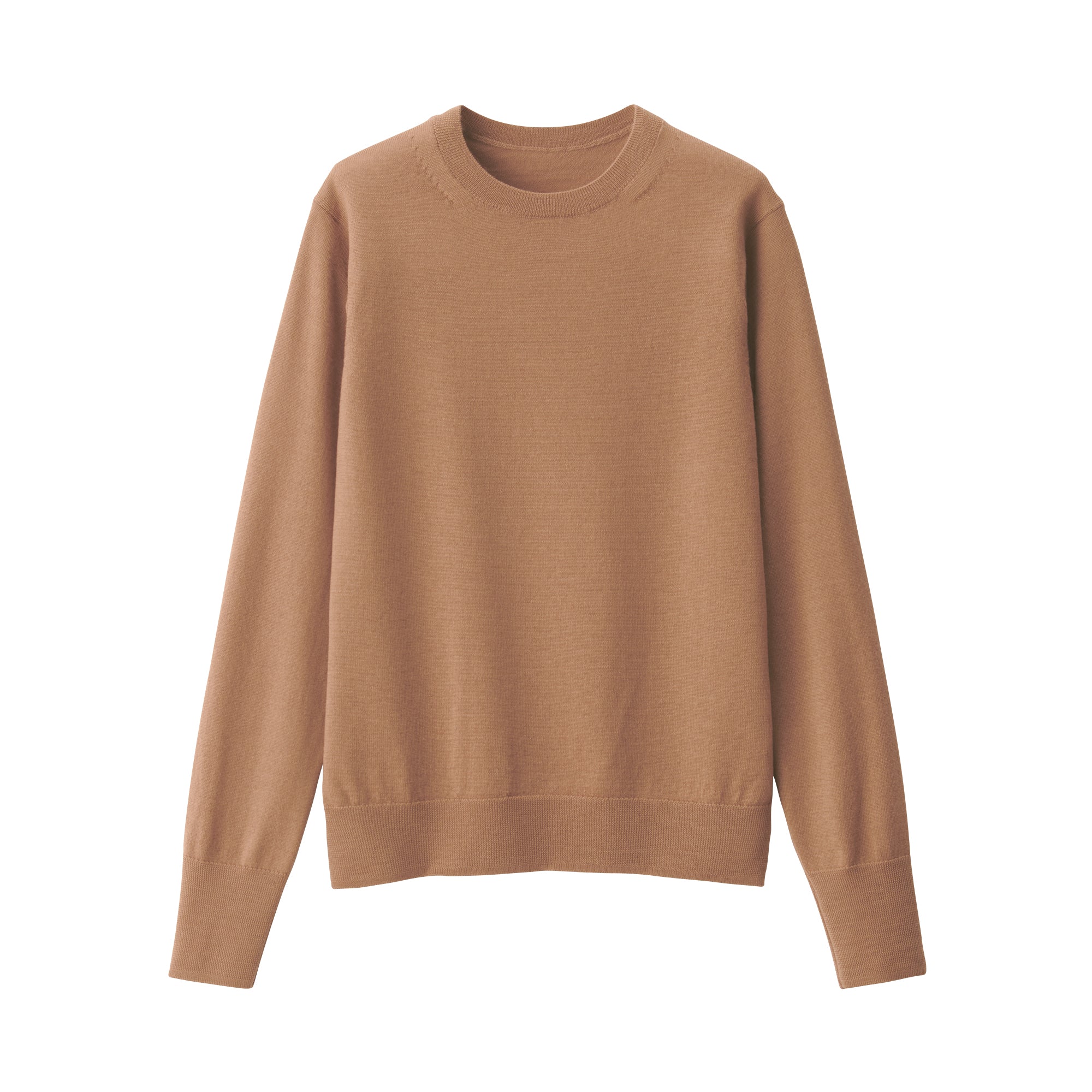 Women's Washable High Gauge Wool Crew Neck Sweater