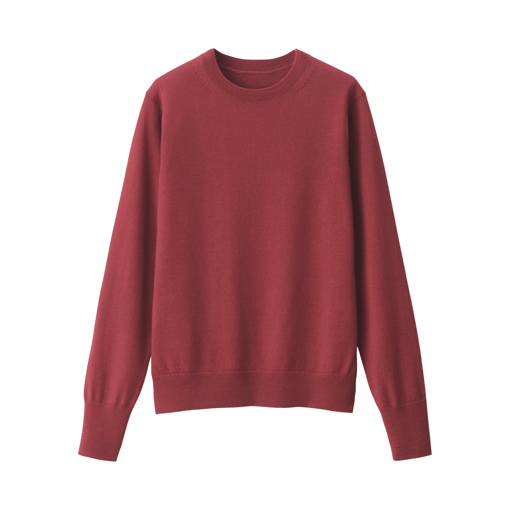 Women's Washable High Gauge Wool Crew Neck Sweater