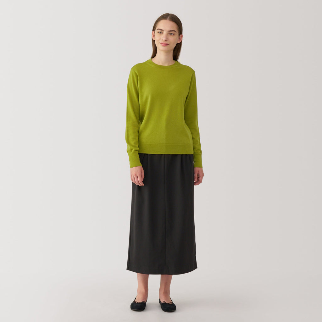 Women's Washable High Gauge Wool Crew Neck Sweater