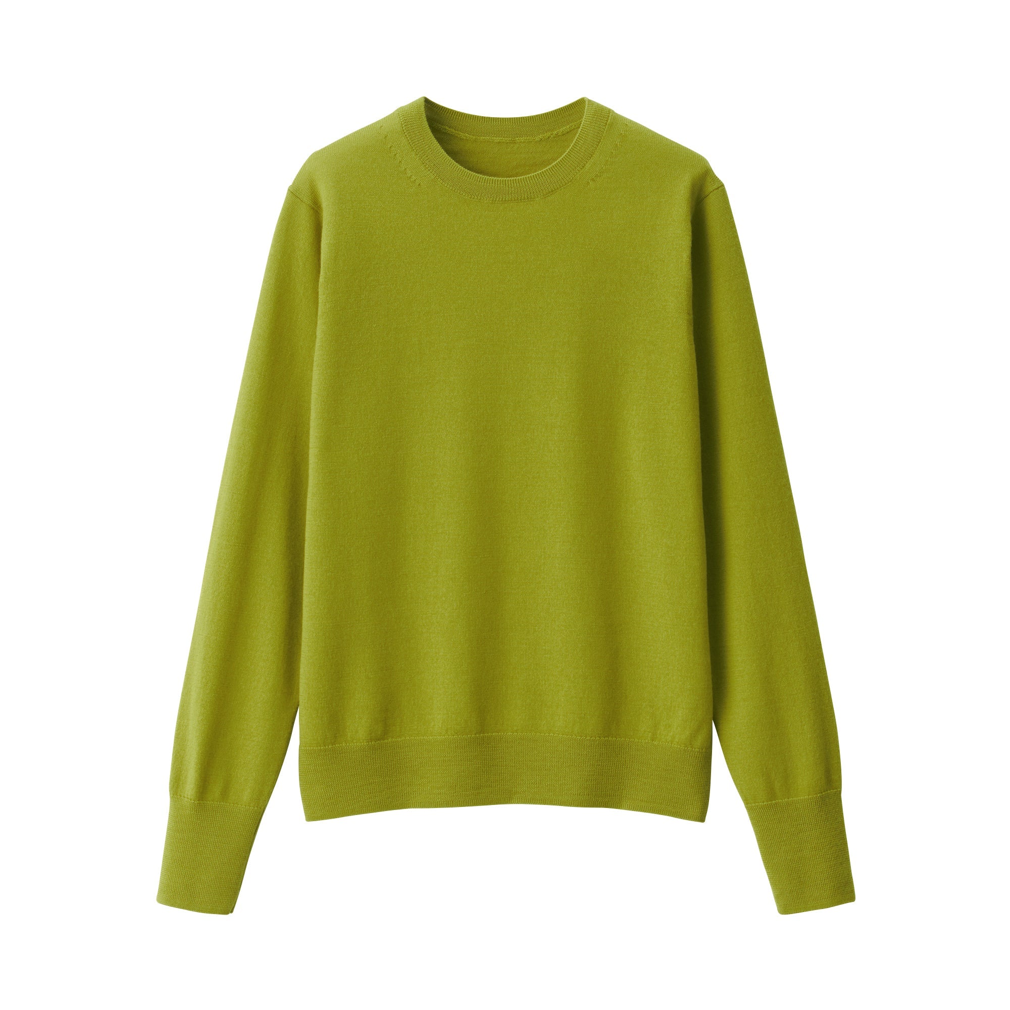 Women's Washable High Gauge Wool Crew Neck Sweater