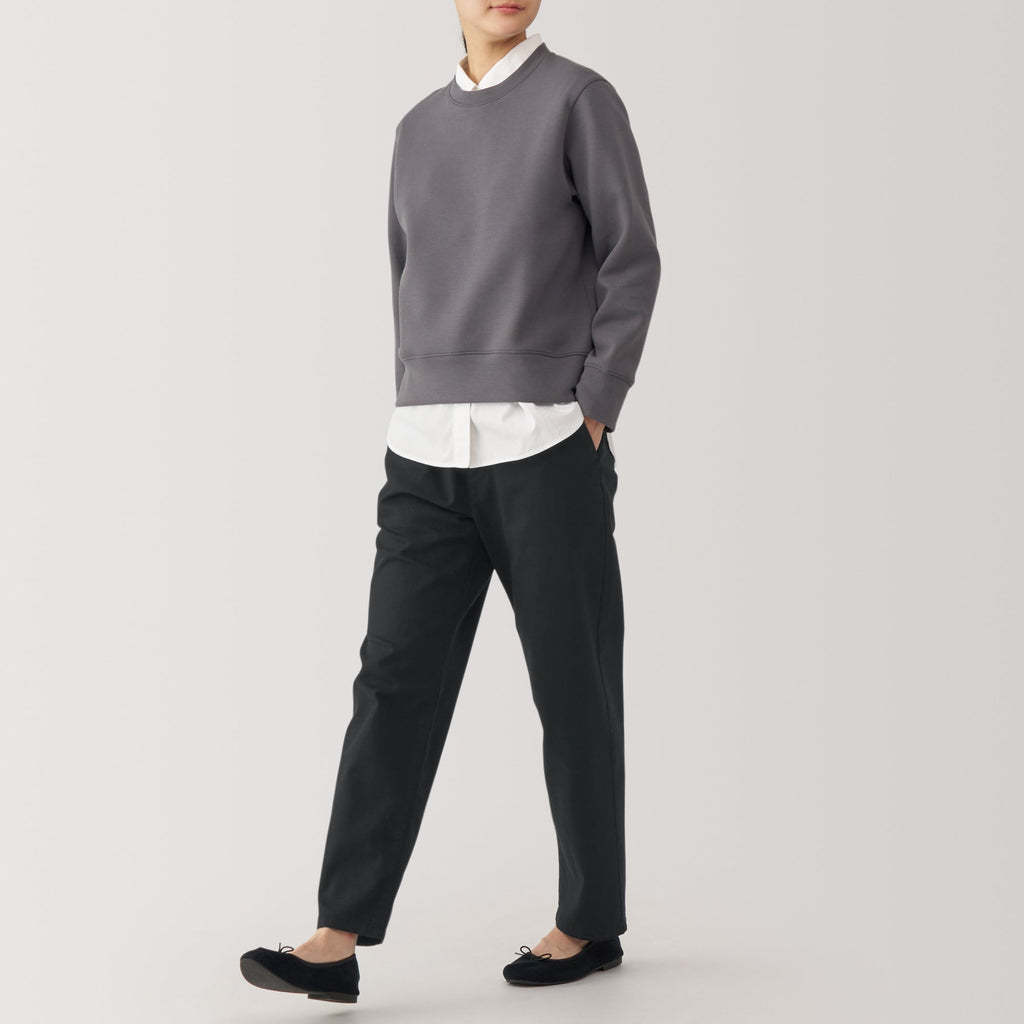 Women's Washed Denim Easy Tapered Pants