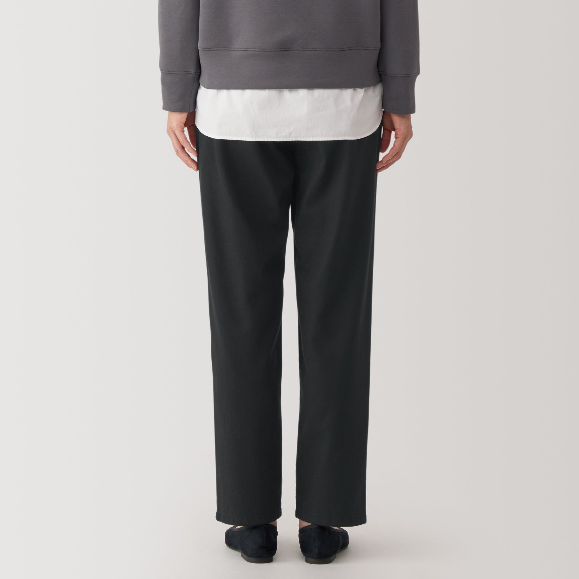 Women's Washed Denim Easy Tapered Pants