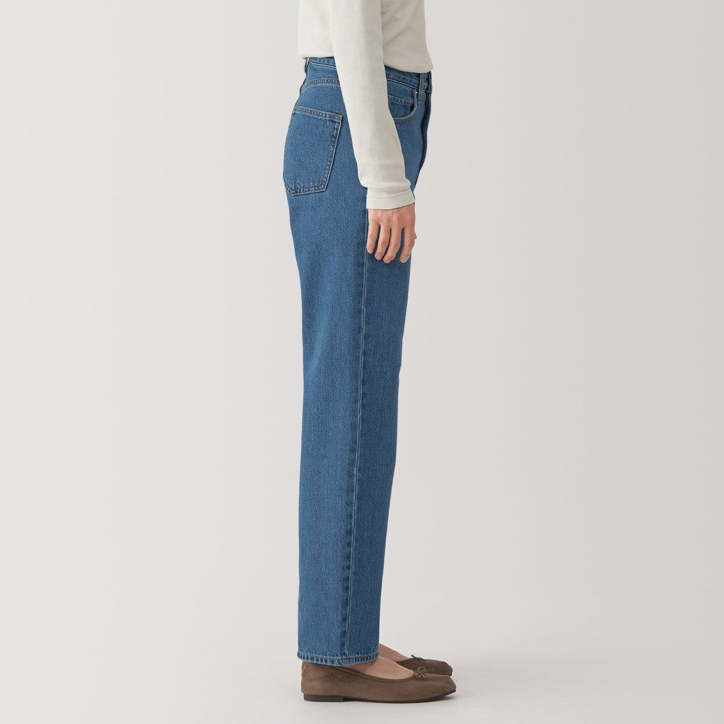 Women's Kapok Blend Denim Straight Pants