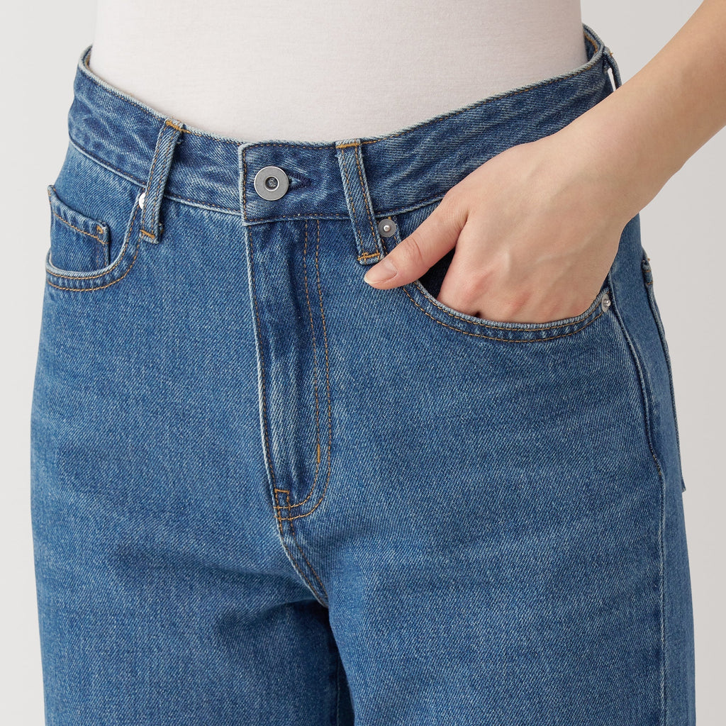 Women's Kapok Blend Denim Straight Pants