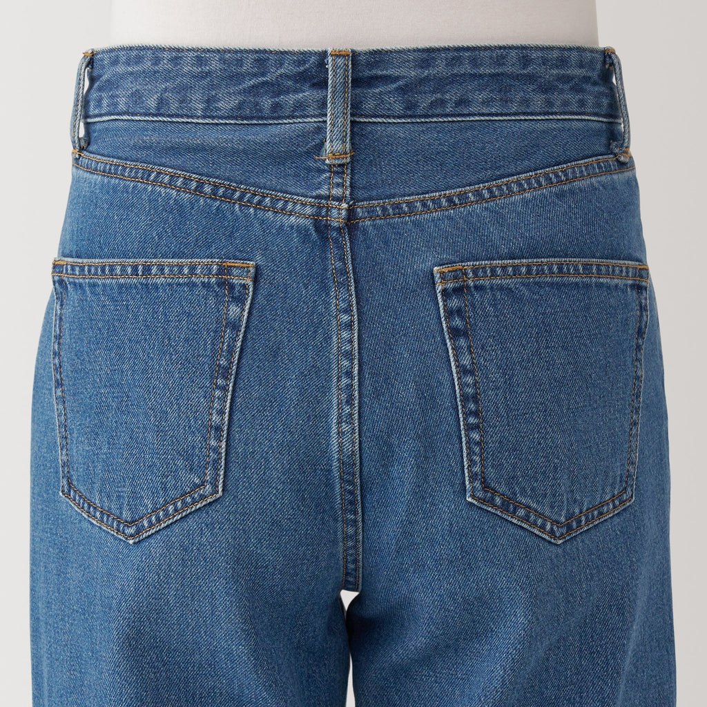 Women's Kapok Blend Denim Straight Pants
