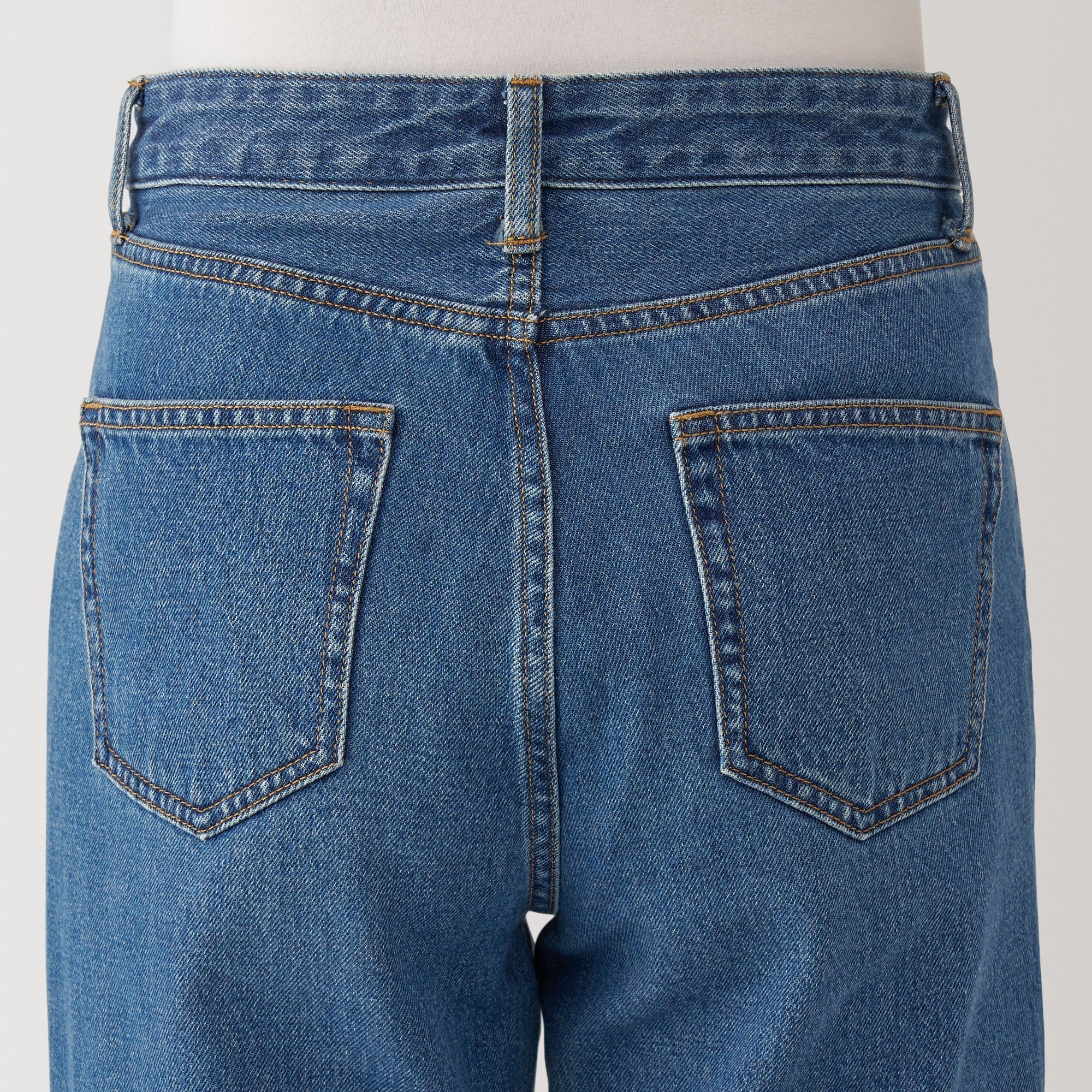 Women's Kapok Blend Denim Straight Pants