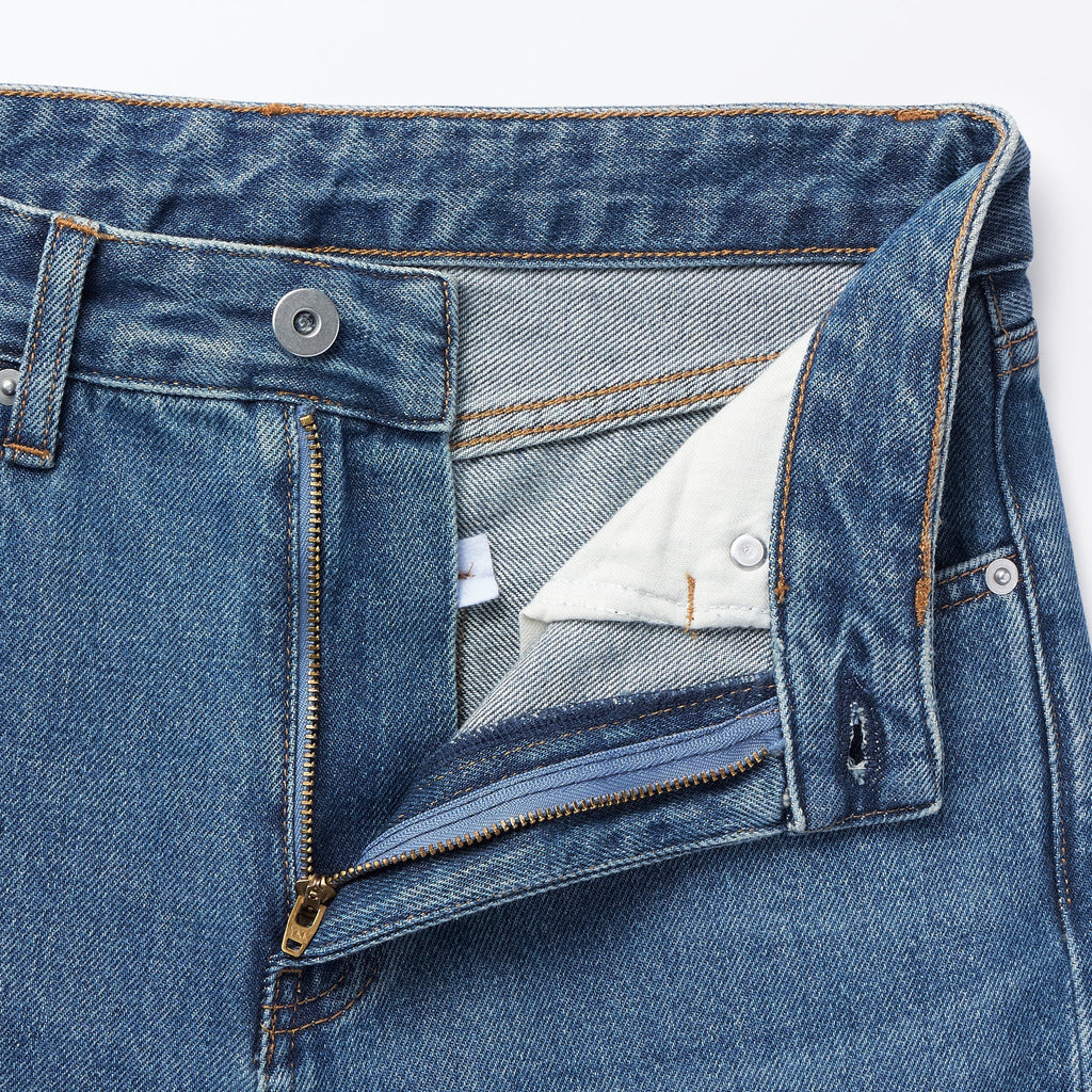 Women's Kapok Blend Denim Straight Pants