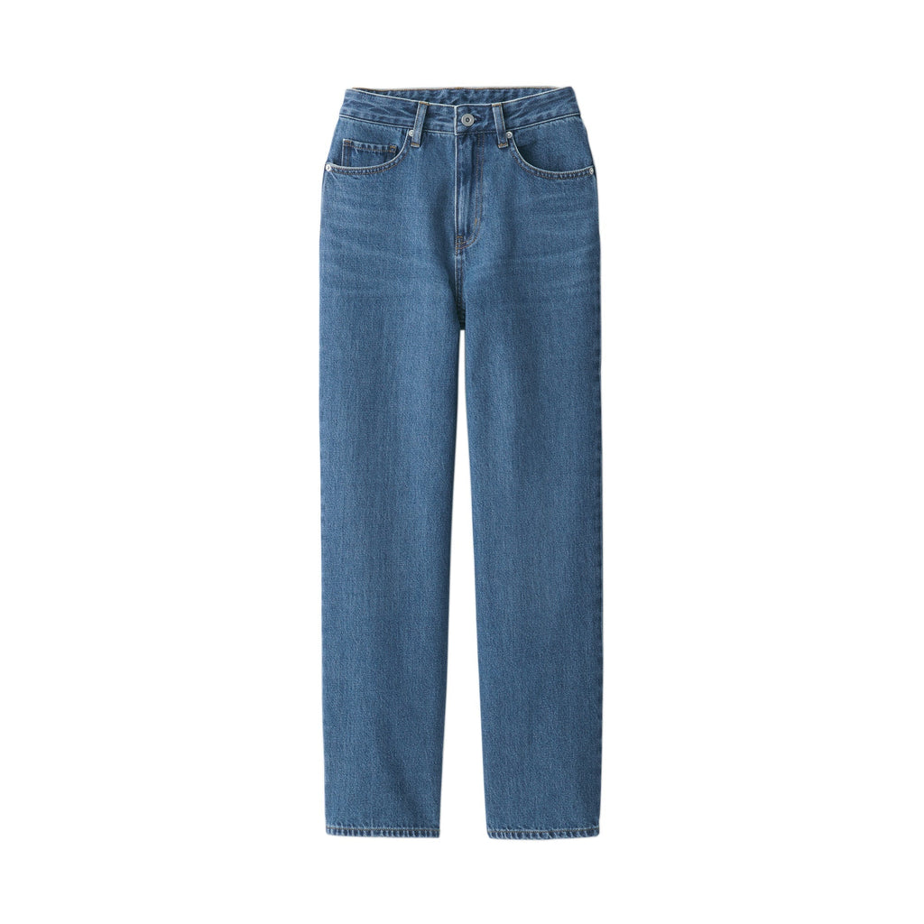 Women's Kapok Blend Denim Straight Pants