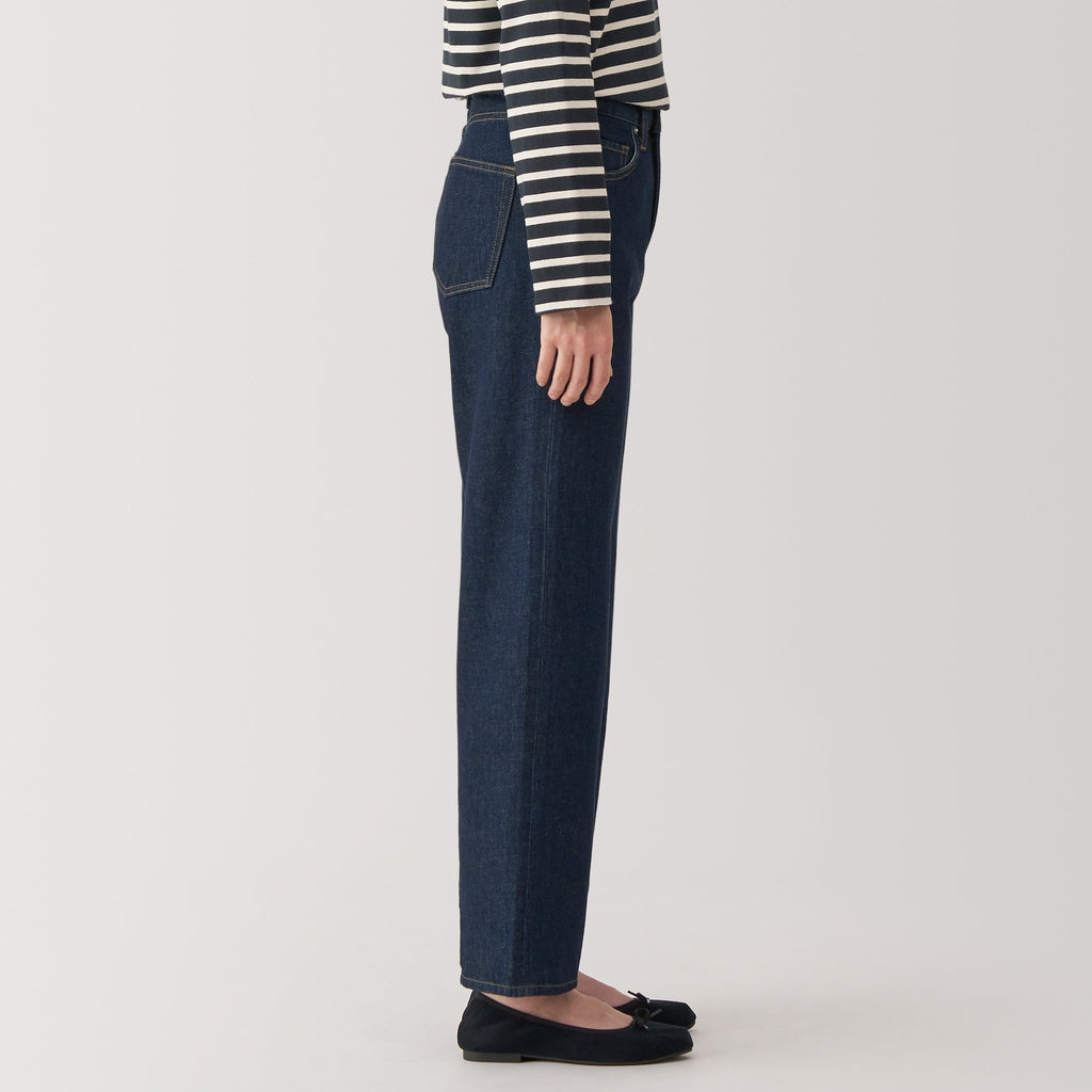 Women's Kapok Blend Denim Straight Pants