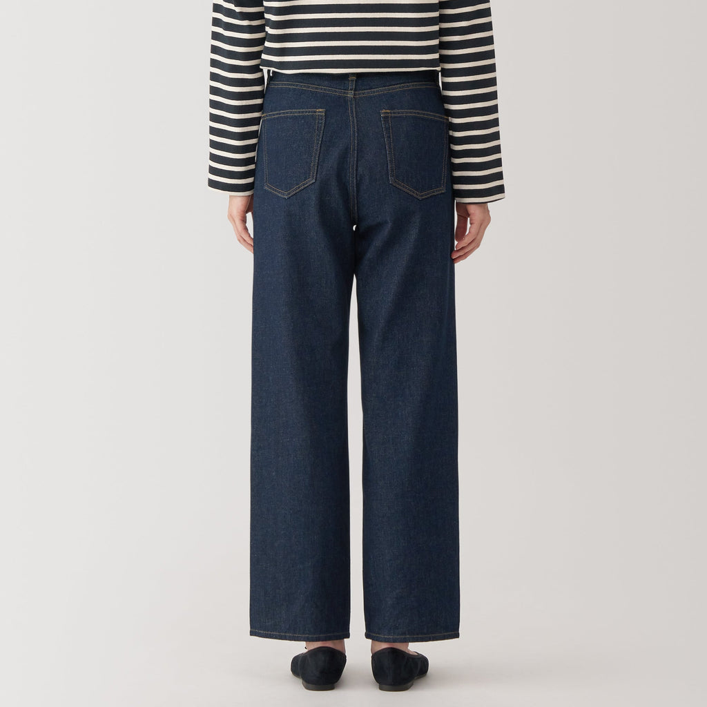 Women's Kapok Blend Denim Straight Pants