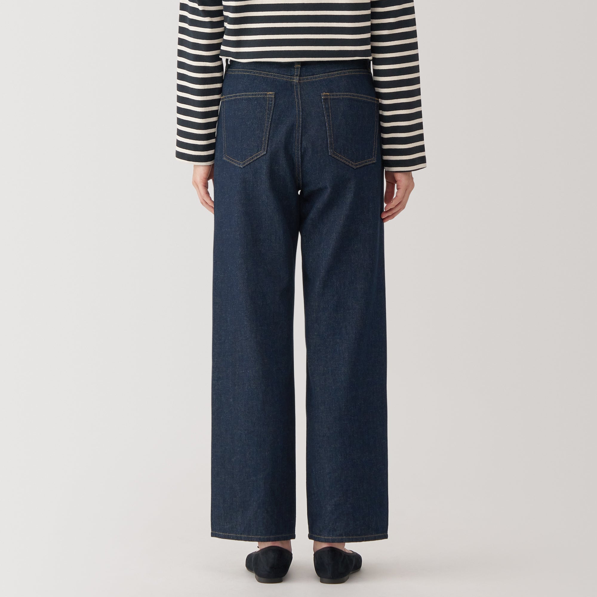 Women's Kapok Blend Denim Straight Pants