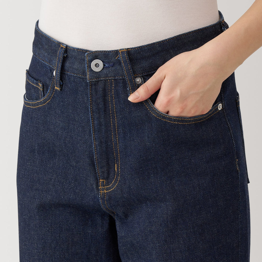 Women's Kapok Blend Denim Straight Pants