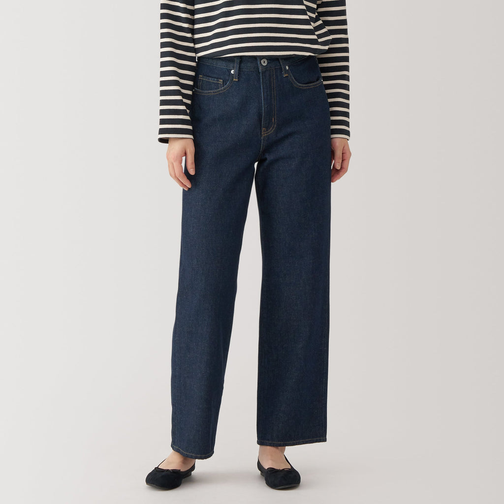 Women's Kapok Blend Denim Straight Pants