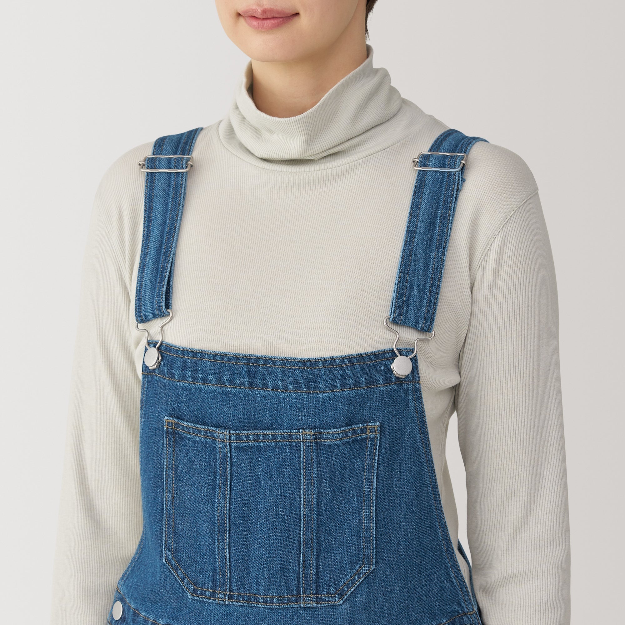 Women's Kapok Blend Denim Overalls