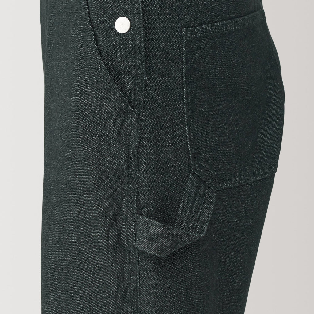 Women Kapok Blend Denim Overalls