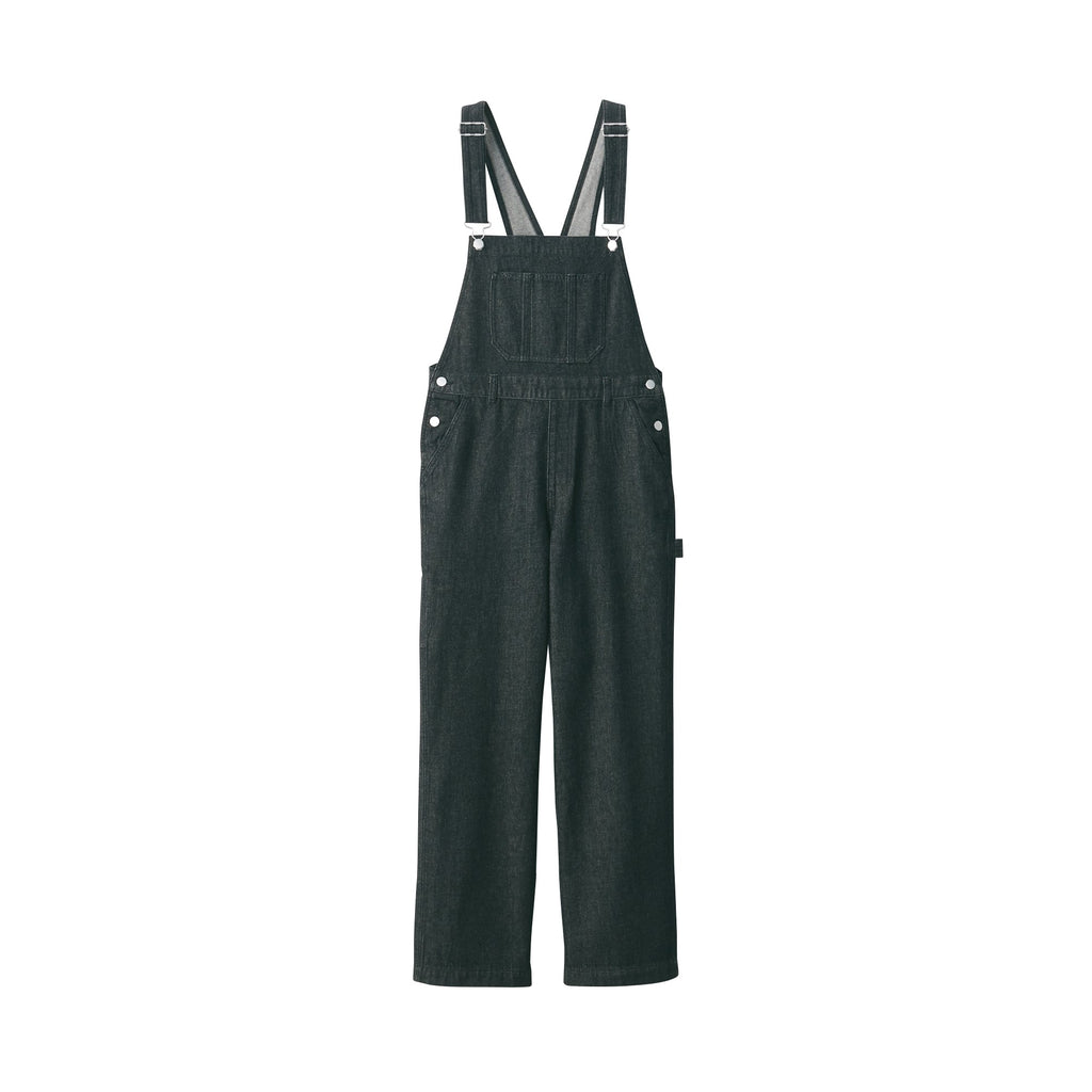 Women Kapok Blend Denim Overalls