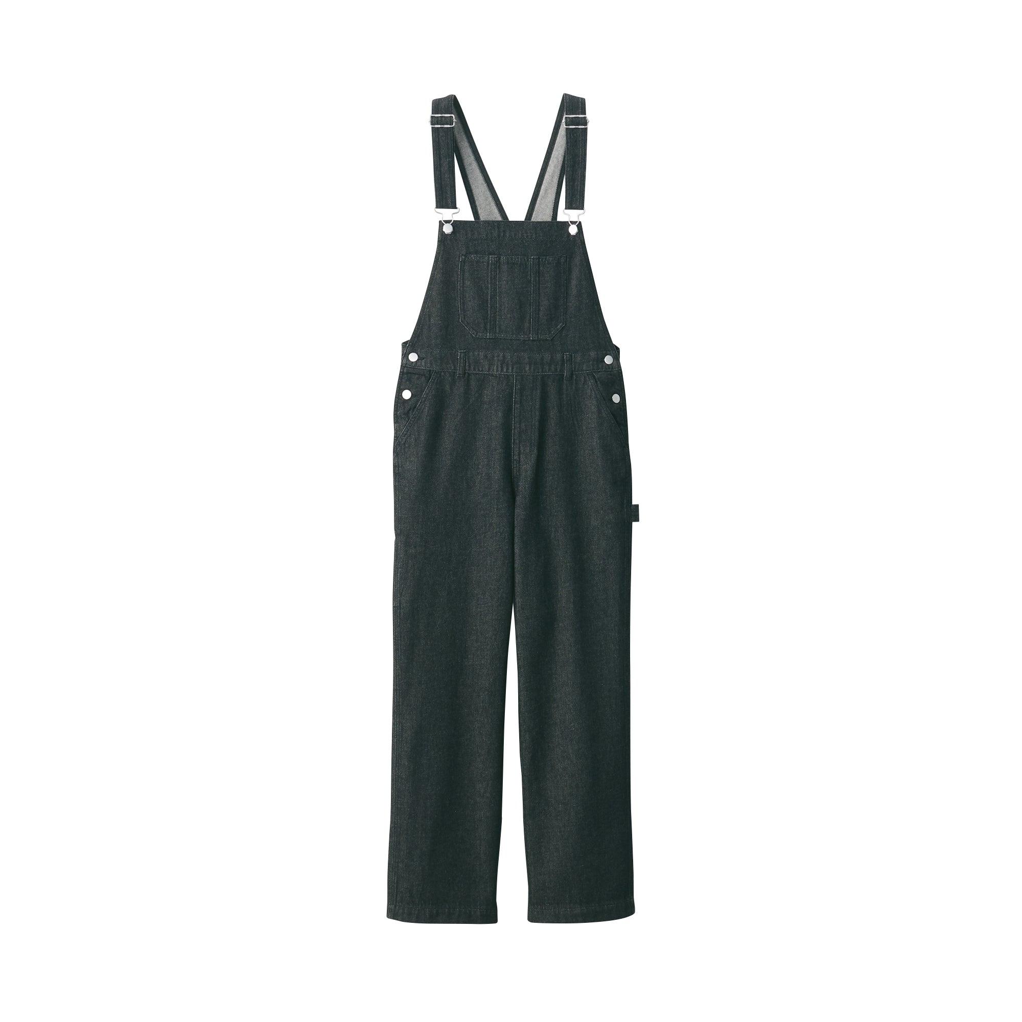 Women Kapok Blend Denim Overalls