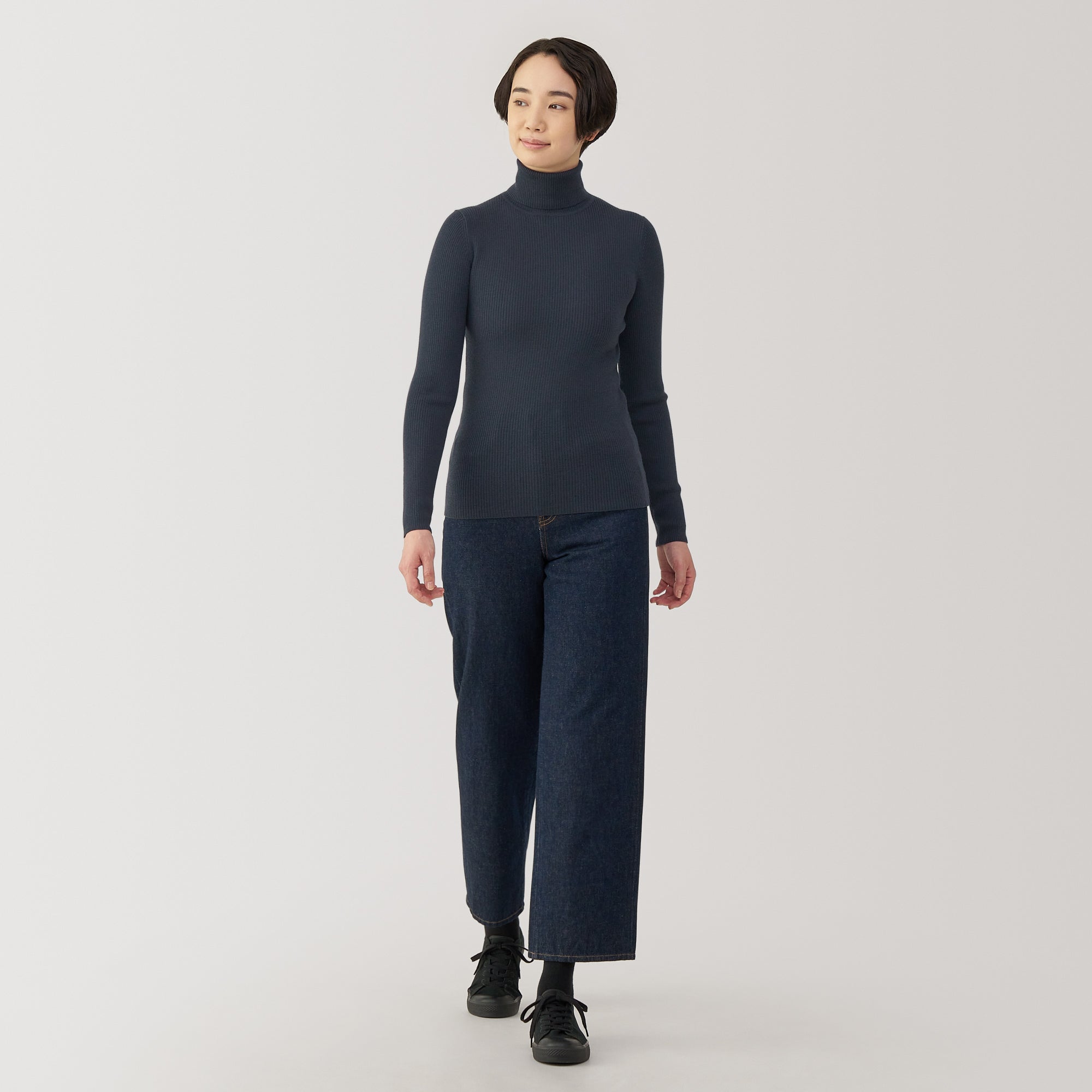 Women's Washable High Gauge Turtleneck Sweater