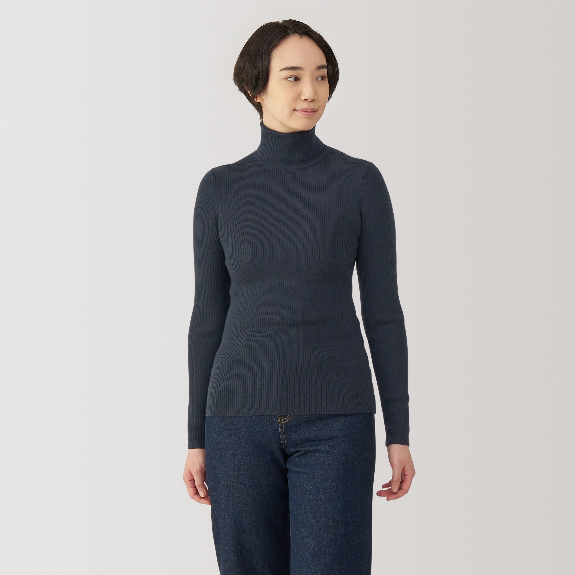 Women's Washable High Gauge Turtleneck Sweater