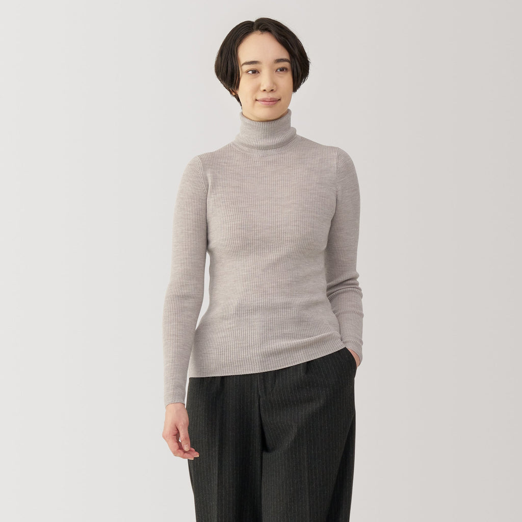 Women's Washable High Gauge Turtleneck Sweater