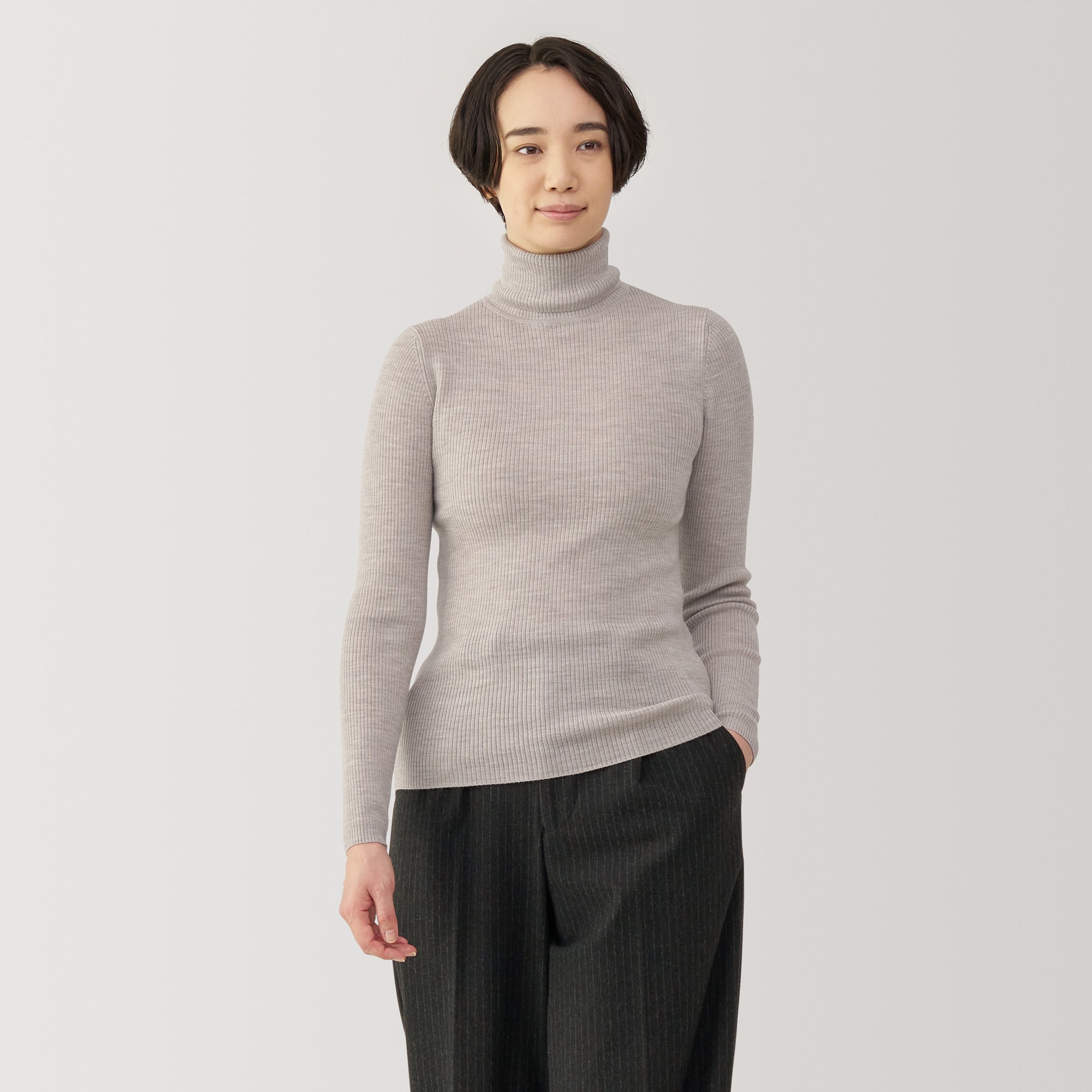 Women's Washable High Gauge Turtleneck Sweater