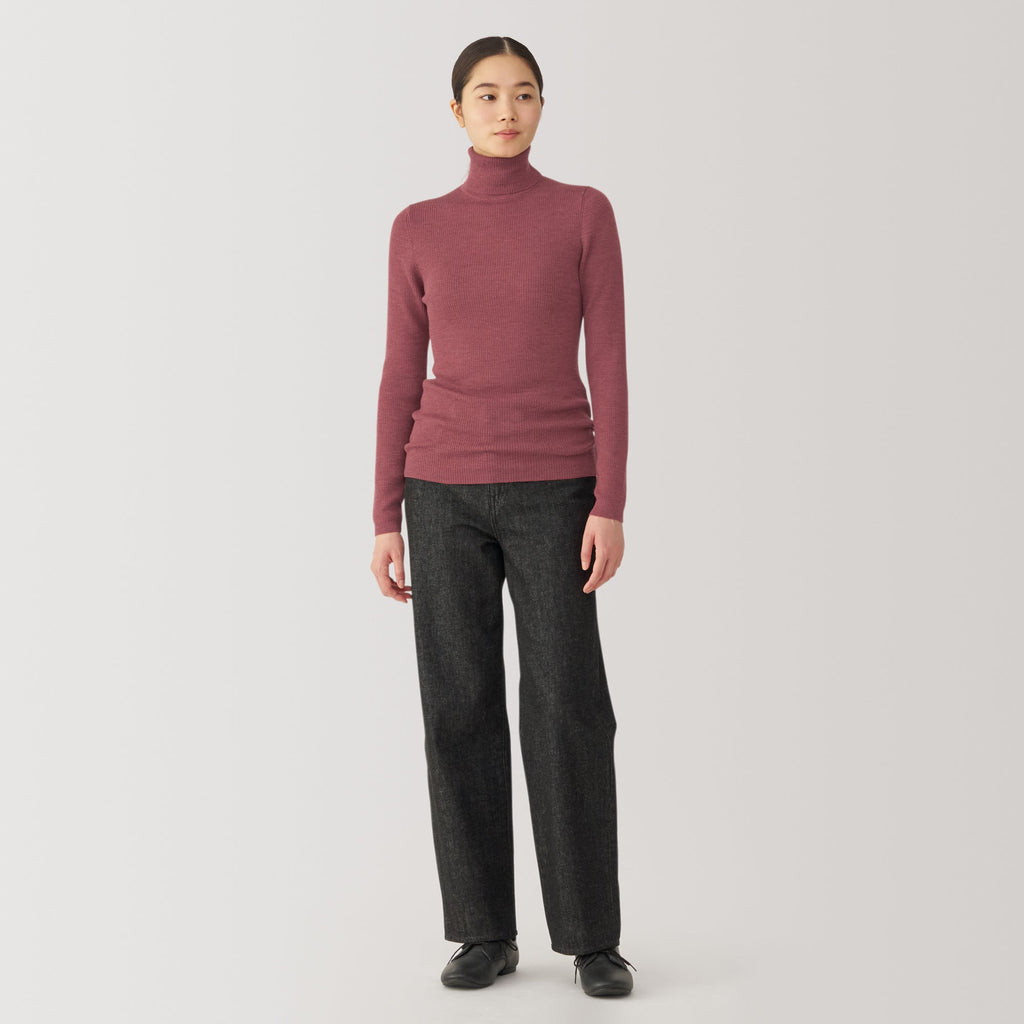 Women's Washable High Gauge Turtleneck Sweater