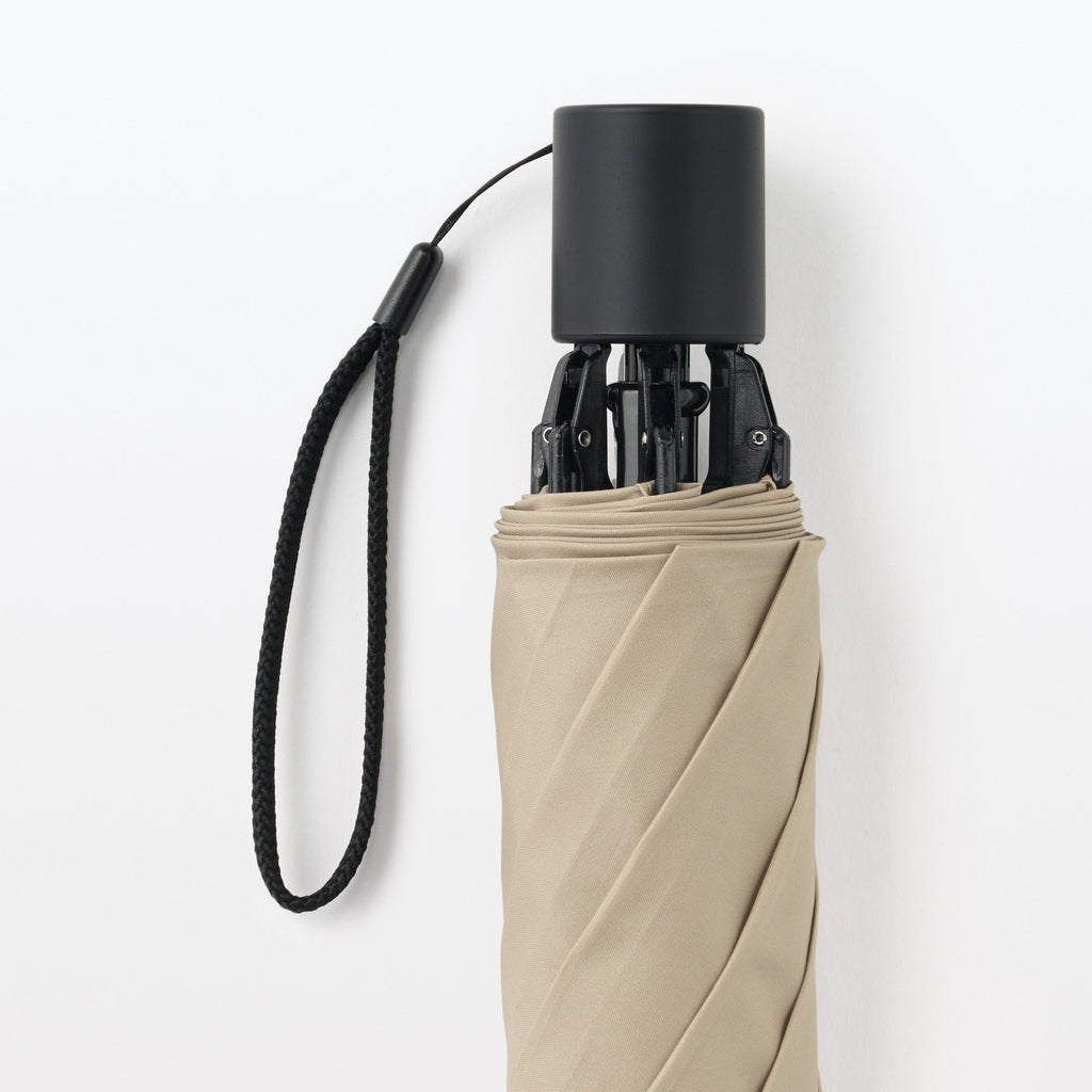 All-Weather 2-Way Foldable Umbrella - Beige