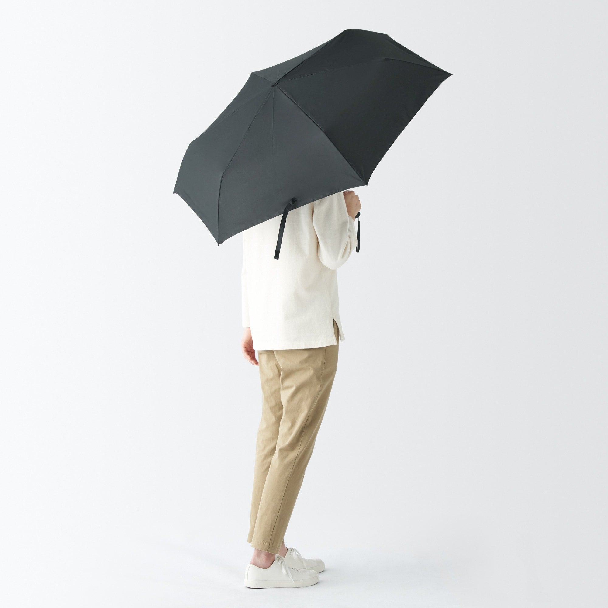 All-Weather Foldable Umbrella Black