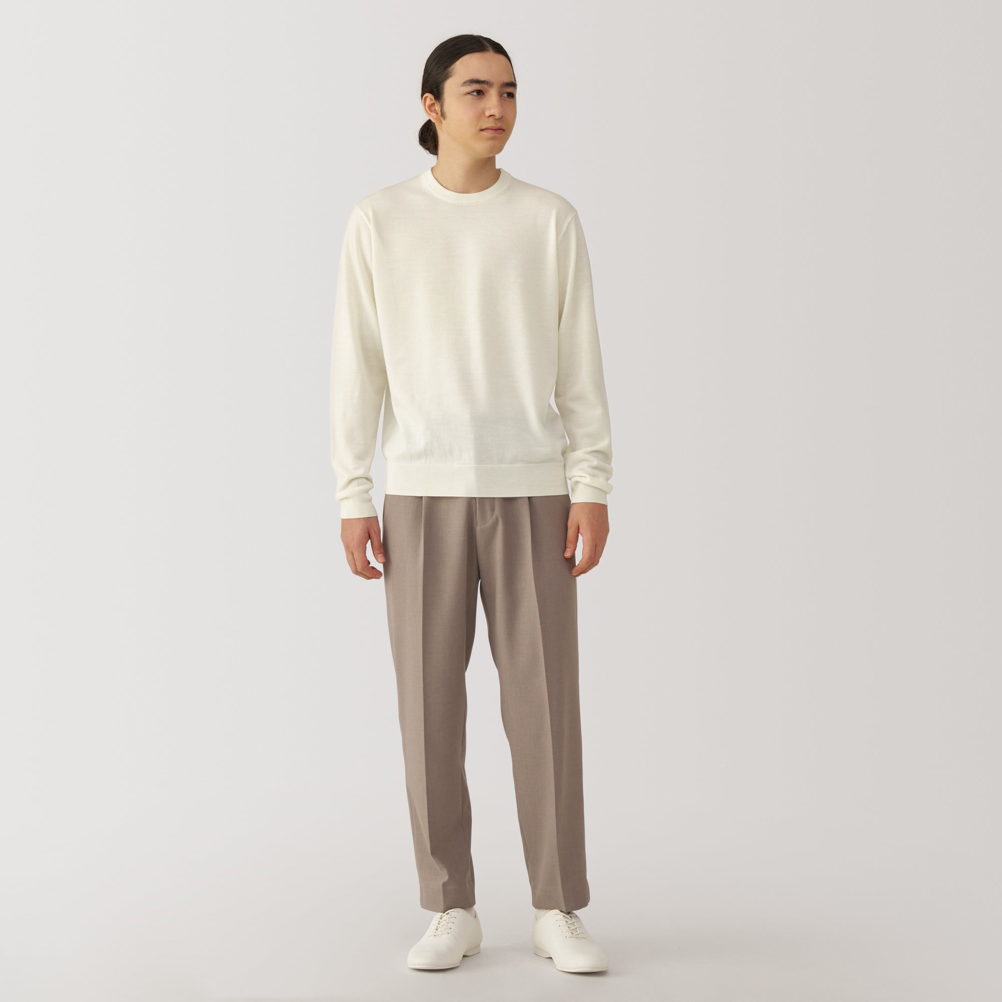 Men's Washable High-Gauge Crewneck Sweater