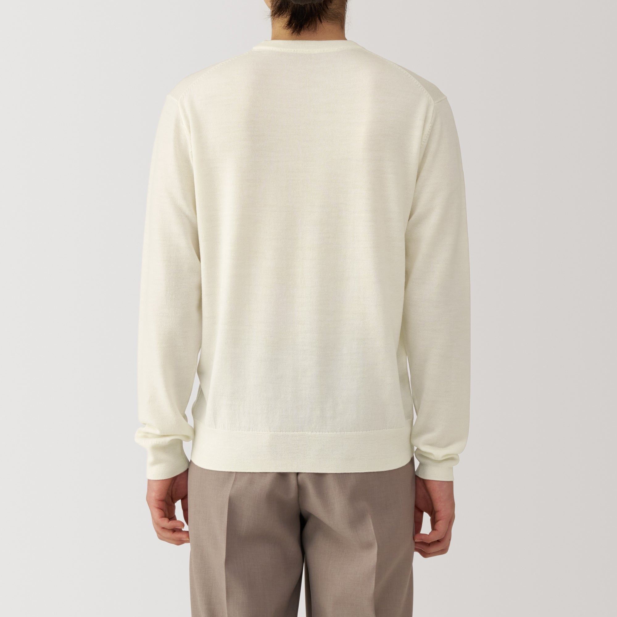 Men's Washable High-Gauge Crewneck Sweater