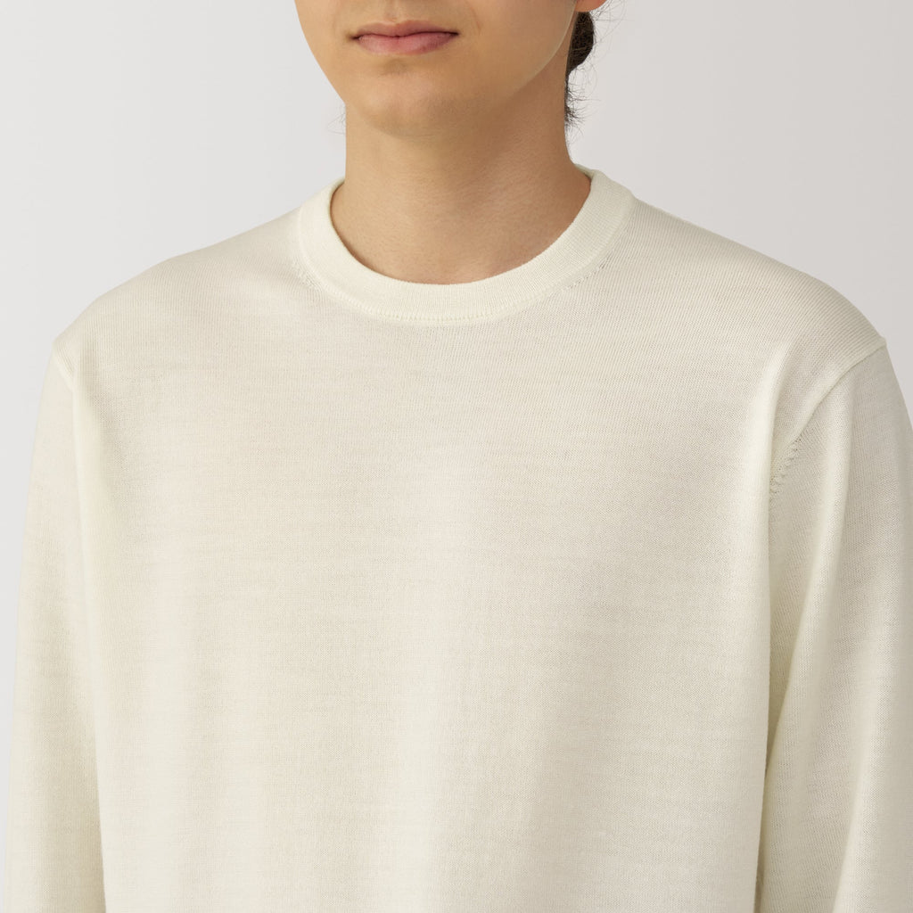 Men's Washable High-Gauge Crewneck Sweater