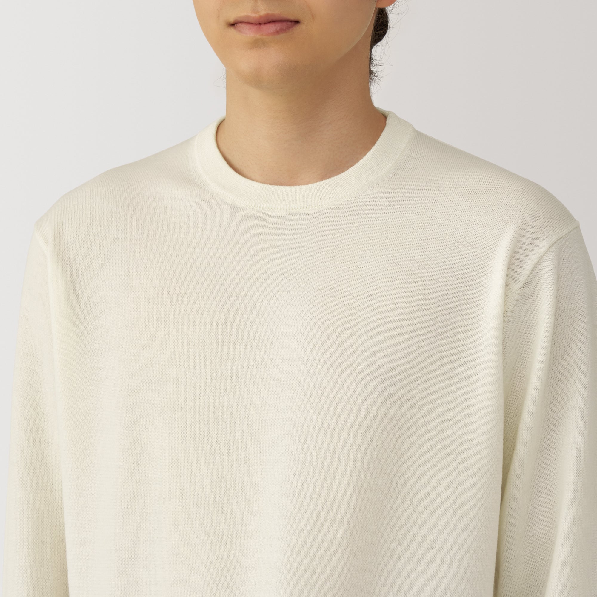 Men's Washable High-Gauge Crewneck Sweater