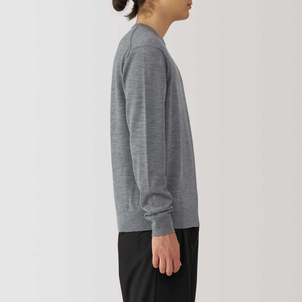 Men's Washable High-Gauge Crewneck Sweater